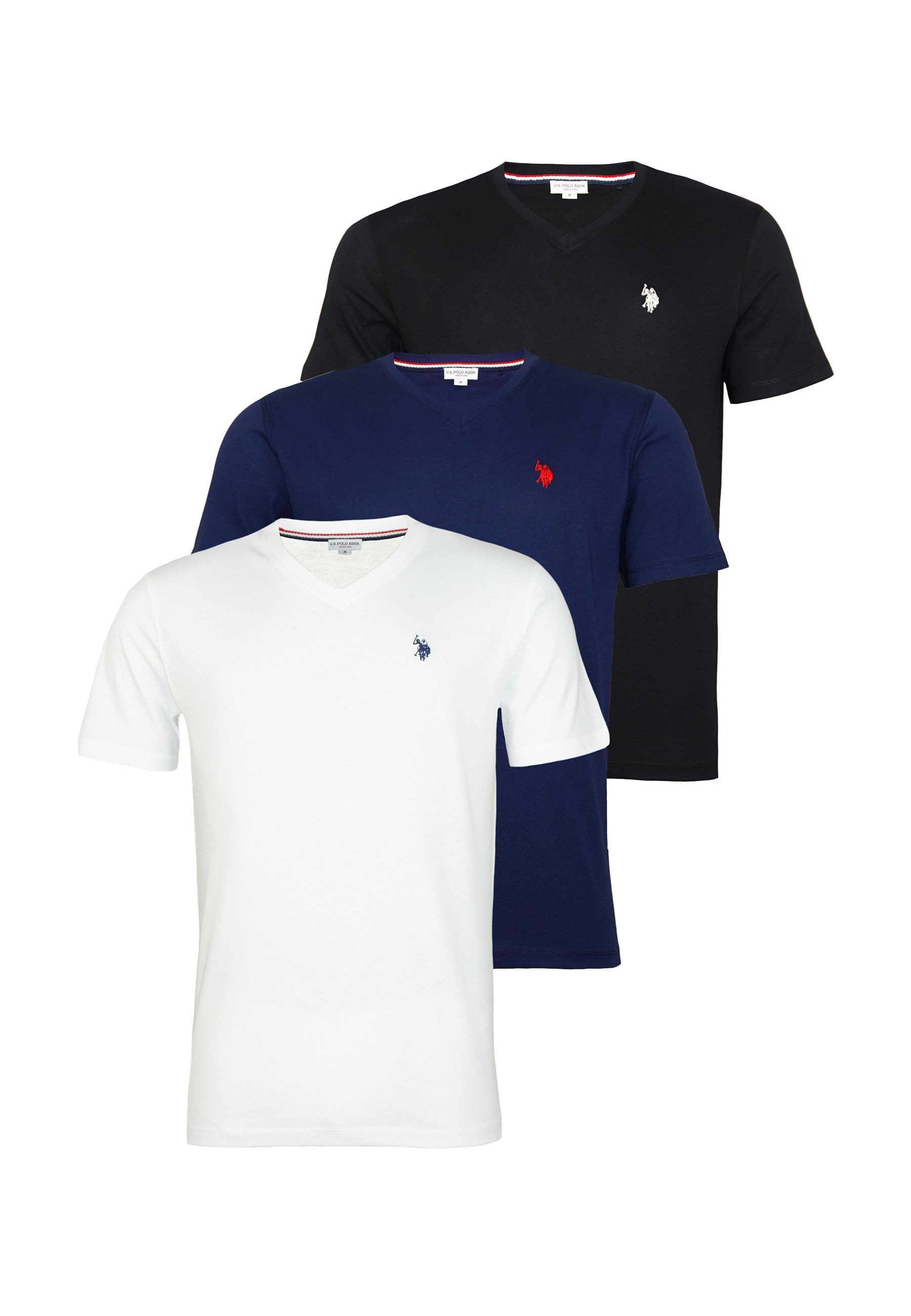 U.S. Polo Assn. T-Shirt T-Shirt Kurzarmshirt 3er Pack (3-tlg., 3)