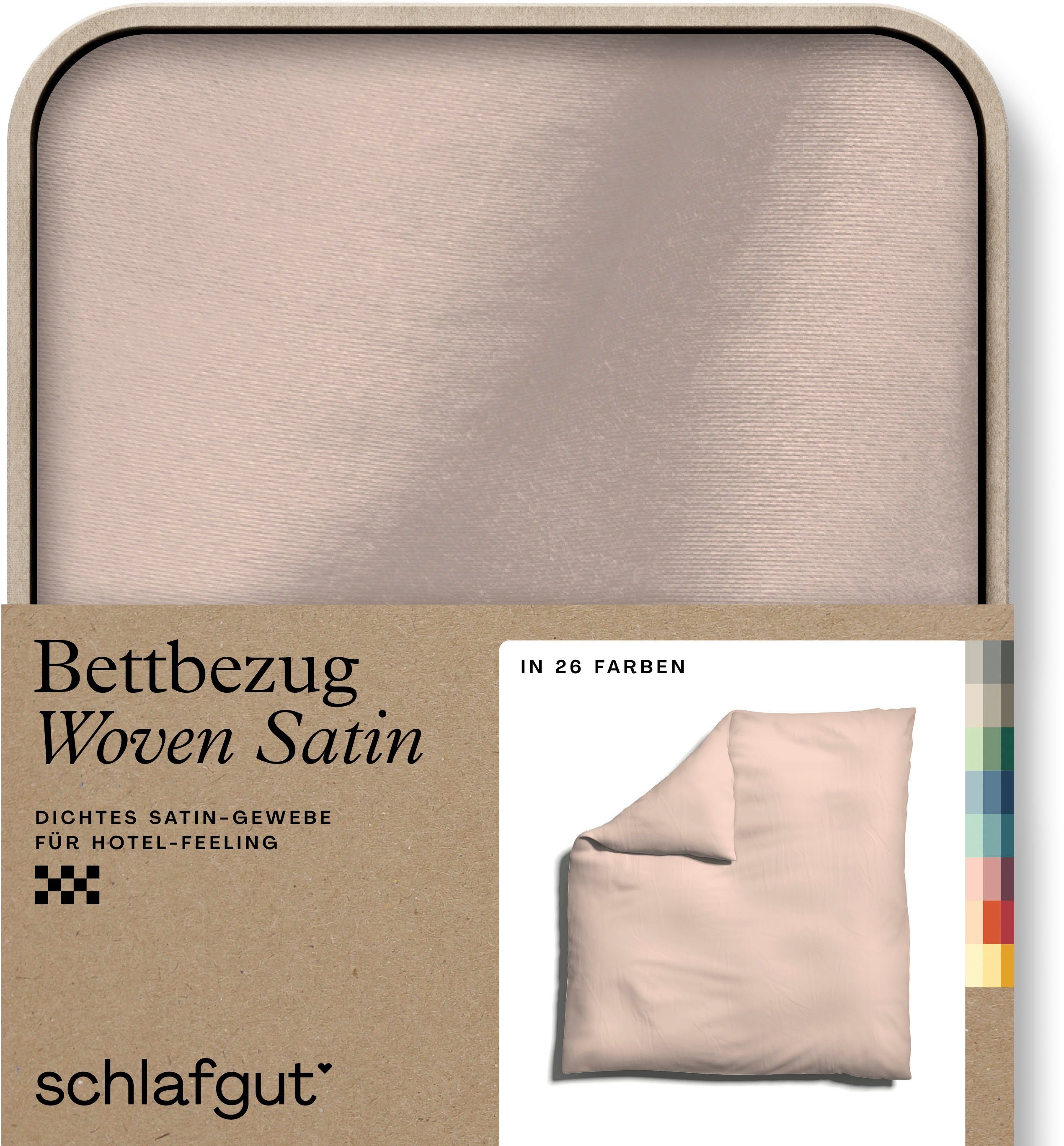 Schlafgut Bettbezug Woven Satin, (1 St), günstig online kaufen
