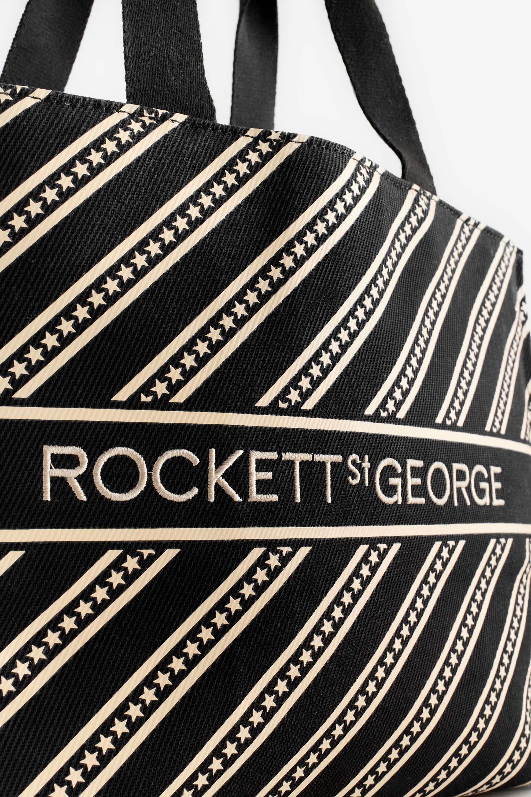 Rockett St George Handtasche Rockett St George gestreifte Canvas-Tragetasche (1-tlg)
