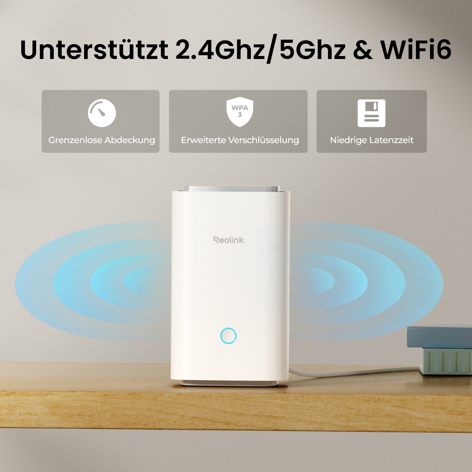 Reolink Überwachungskamera Zubehör Kabelloses Sicherheitssystem (Innenbereich, 1-tlg., Keine monatliche Gebühr,64G SD-Karte inkl.,Unterstützt Reolink Kameras)