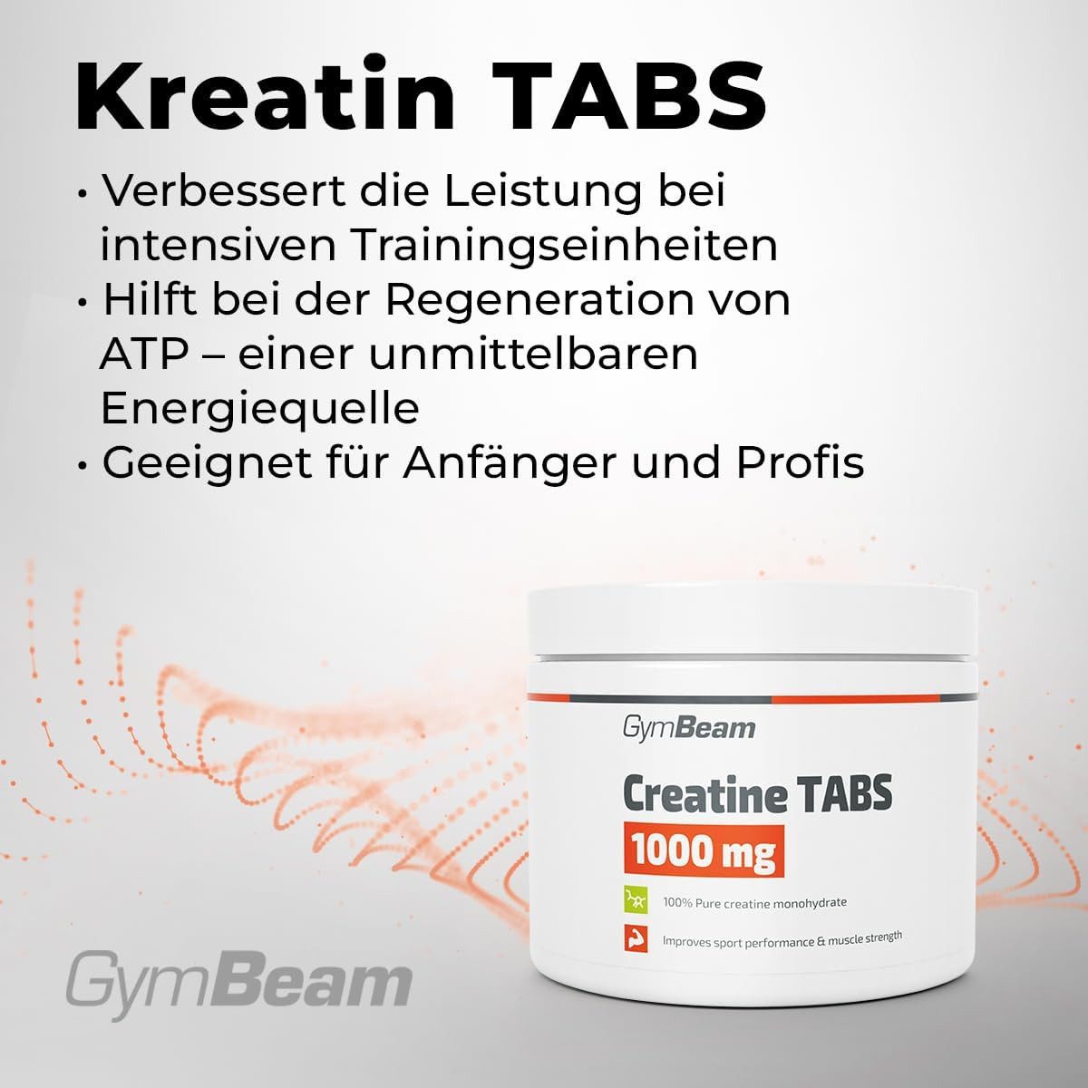 GymBeam Kreatin TABS 1000 mg Tablettenform, 300 er Packung à 360 g