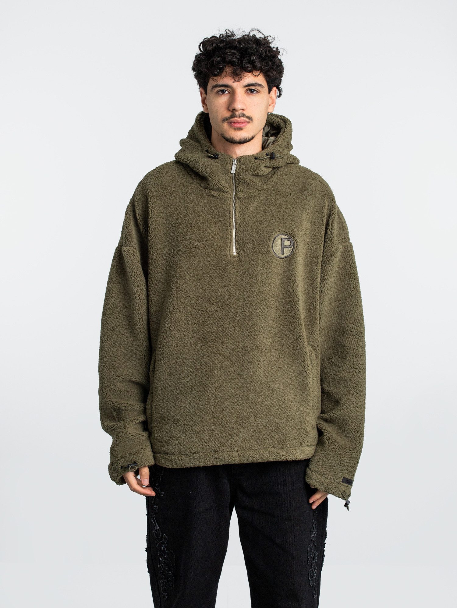 PEGADOR Kapuzenpullover Pegador Fall Teddy Halfzip Hoodie