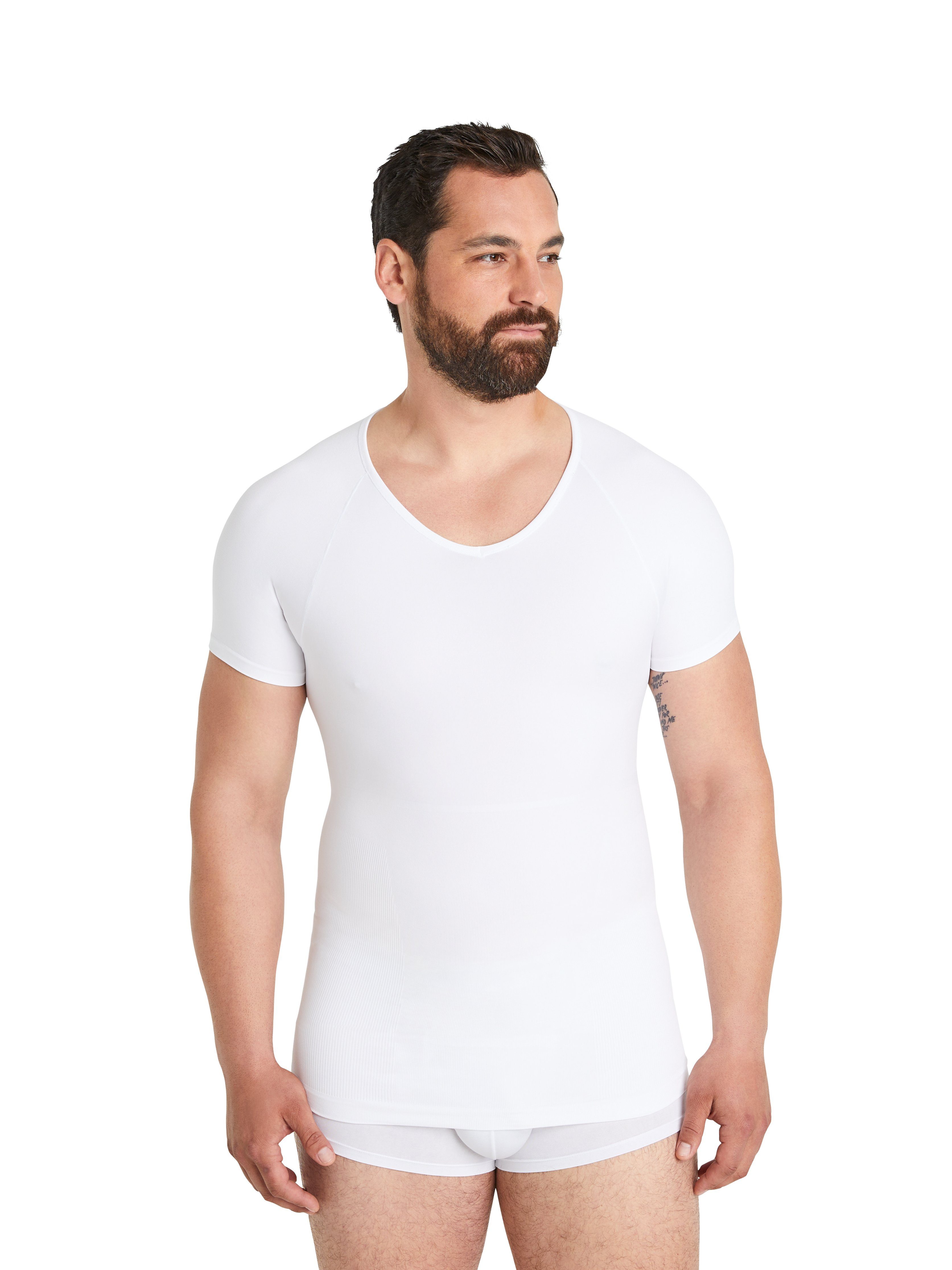 FINN Design Shapinghemd mit extra starker Kompression - Seamless Unterhemd Herren ohne Nähte Starker Body-Shaper für einen flacheren Bauch