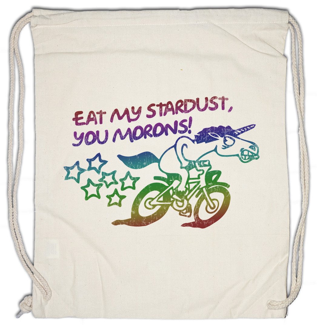 Turnbeutel Eat My StardustTurnbeutel Einhorn Fahrrad Unicorn Bicycle Bike