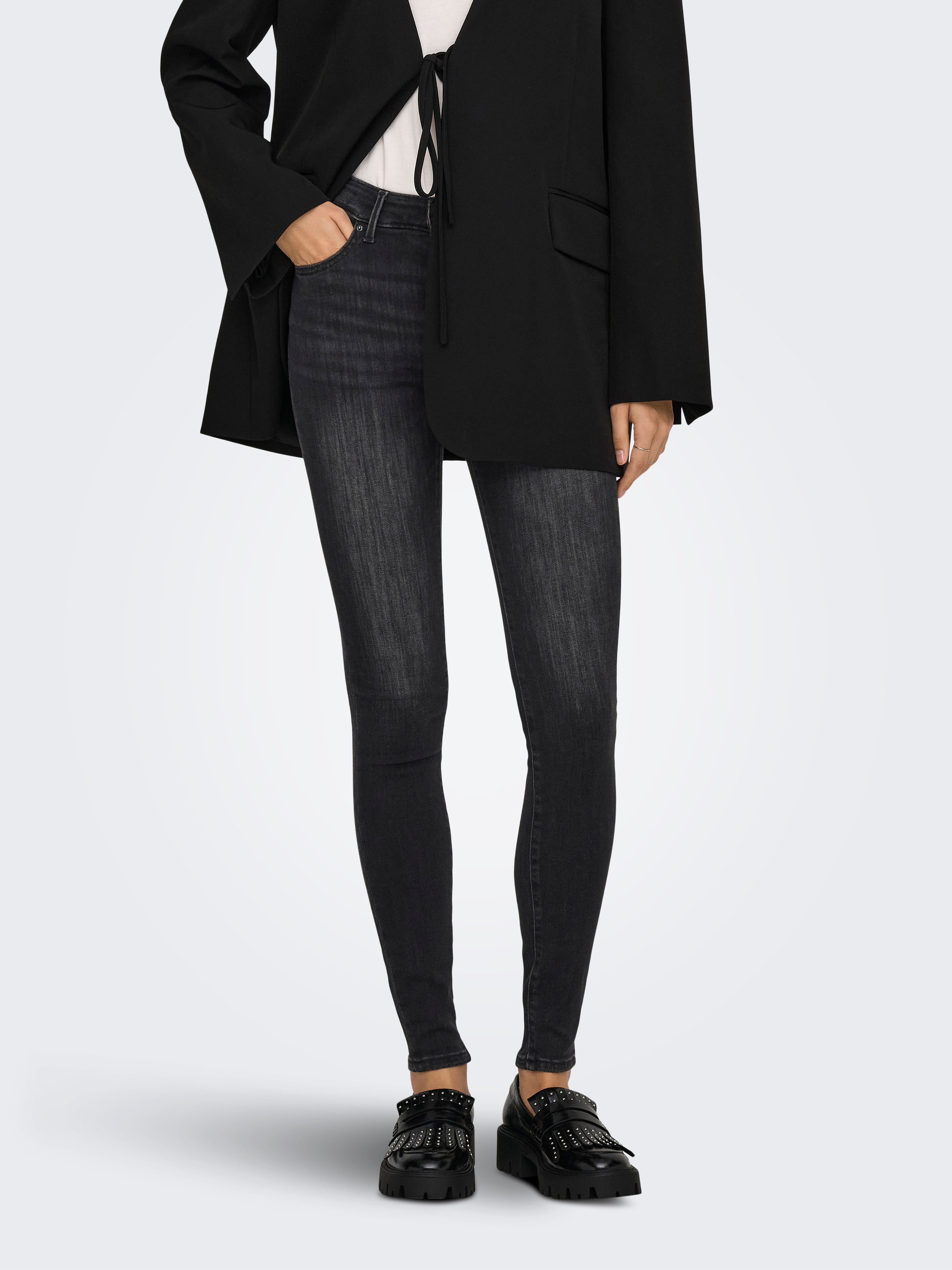 ONLY Skinny-fit-Jeans ONLPOWER MID WAIST PUSH UP SK DNM BOX günstig online kaufen