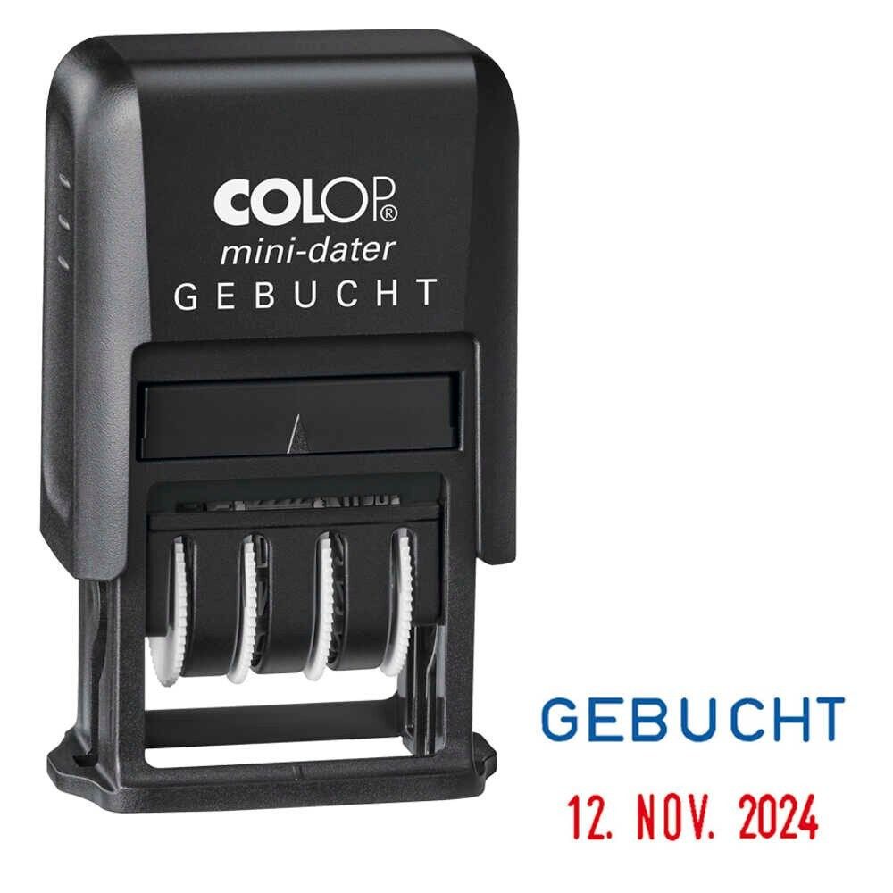 COLOP Stempel COLOP Datumstempel mit Text "Gebucht" Mini-Dater S 160/L