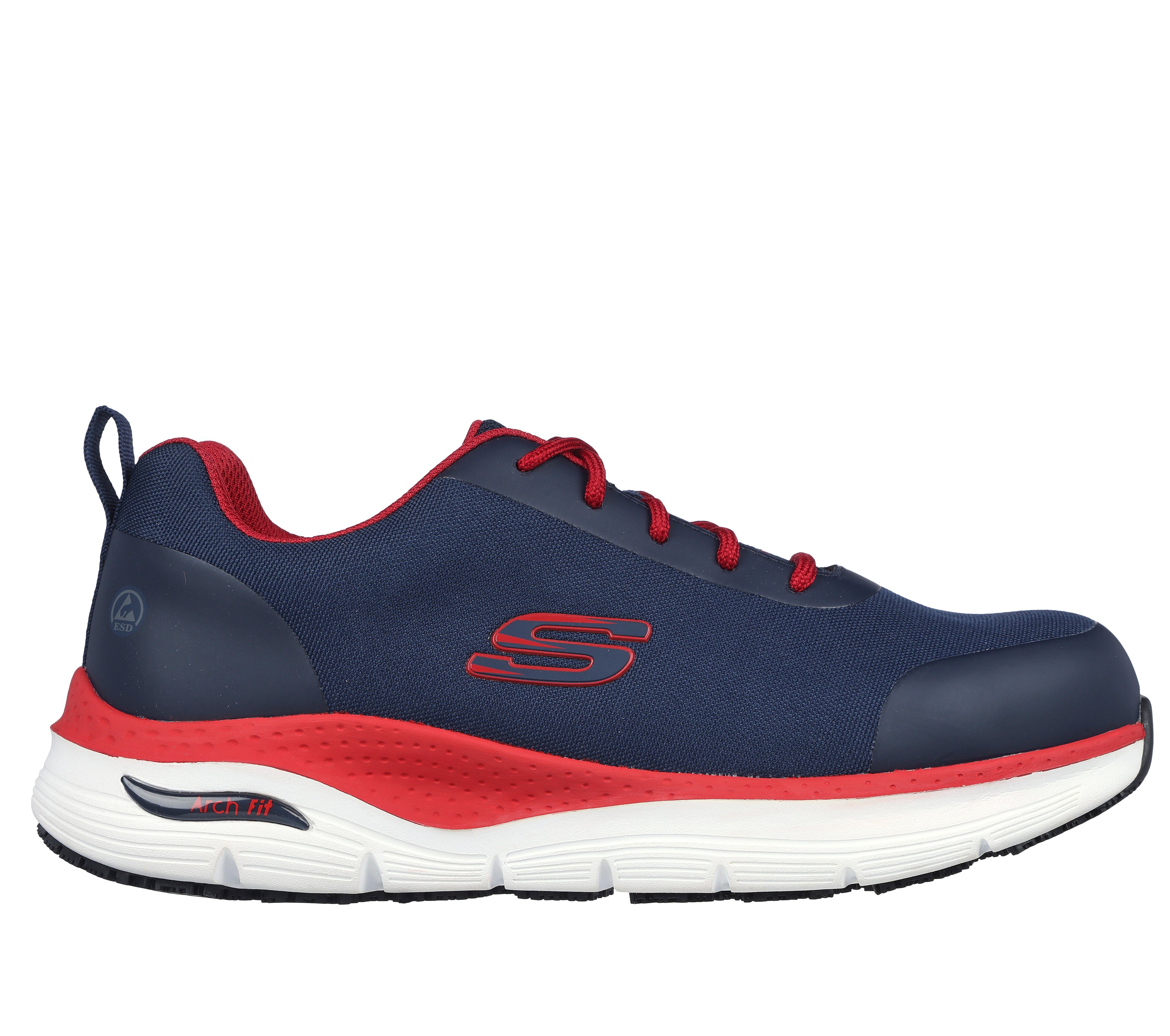 Skechers Arbeitsschuhe Herren S3 SRC ESD - Arch Fit Sr Ringstap Sneaker Sicherheitsschuh Herausnehmbare Innensohle - Fußgewölbeunterstützung, EN ISO 20345-2011 – Bild 2 von 5