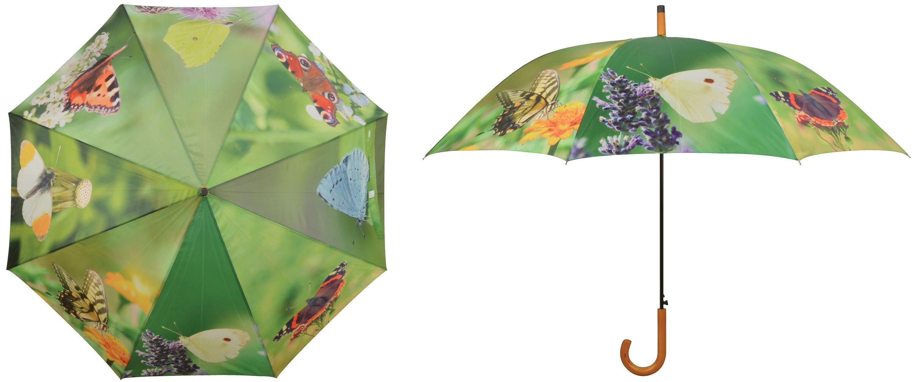 degawo Stockregenschirm Regenschirm Schirm SCHMETTERLINGE Stockschirm günstig online kaufen