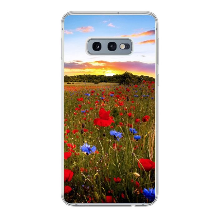 MuchoWow Handyhülle Blumen - Sonnenuntergang - Farben Phone Case Handyhülle Samsung Galaxy S10e Silikon Schutzhülle