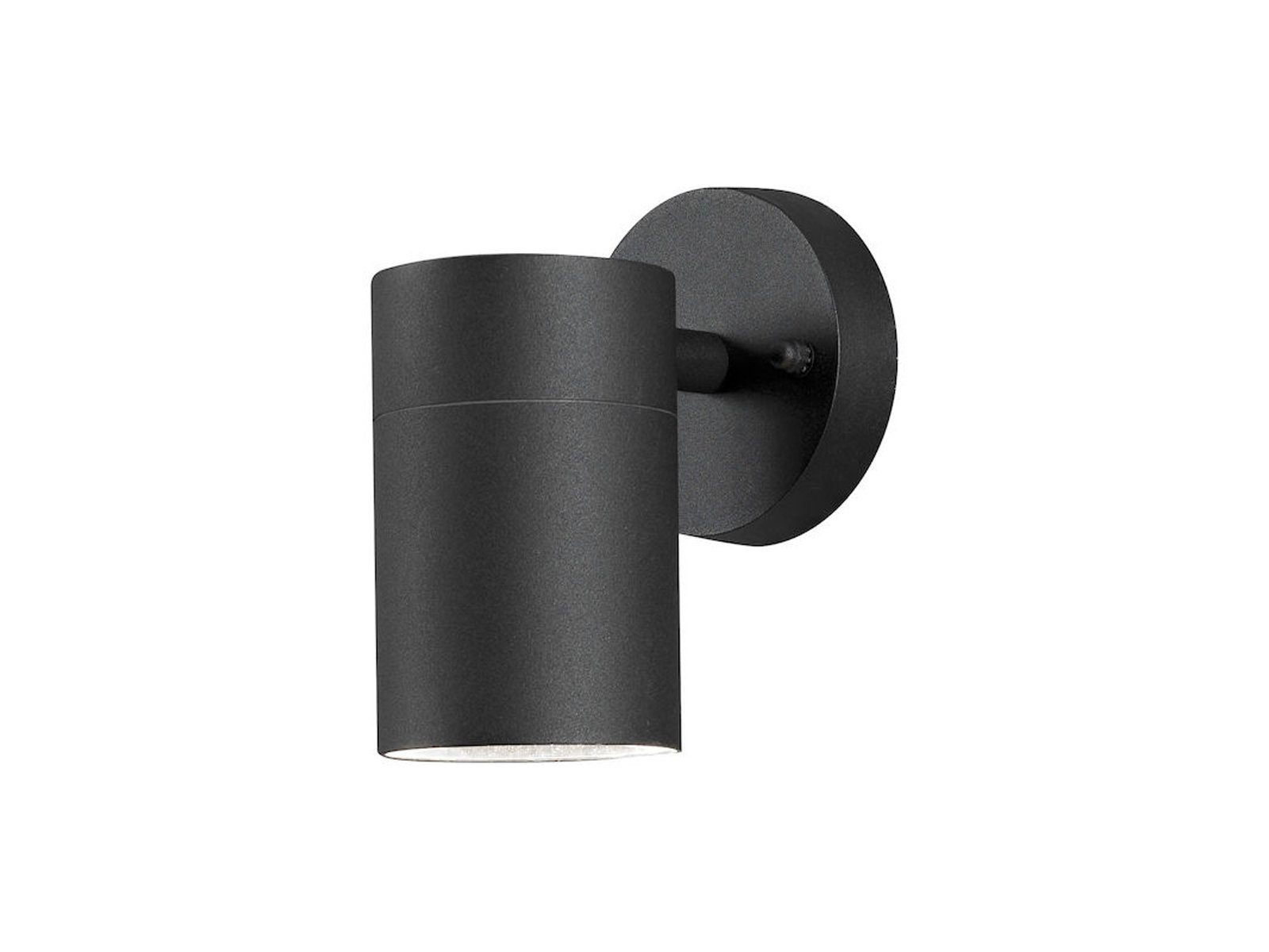 KONSTSMIDE LED Außen-Wandleuchte, LED wechselbar, warmweiß, Fassadenbeleuchtung Haus-wand, Terrassenleuchten Schwarz, H: 12cm