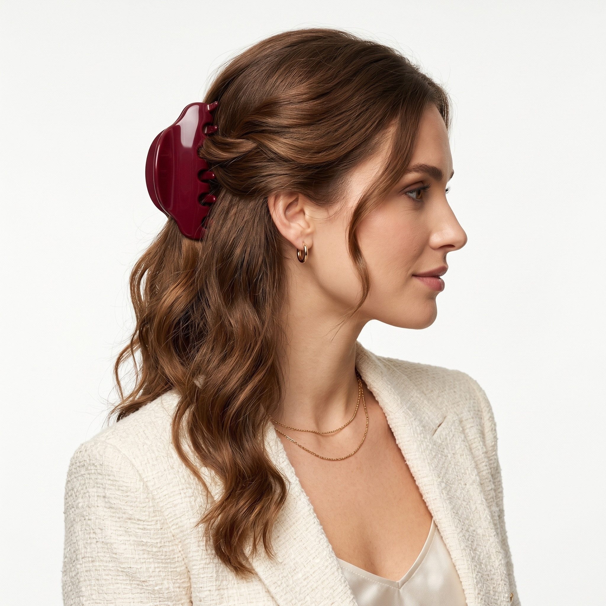 The Beauty House Haarklammer Moderne Haarspange in Pastell-Marmoroptik, – stilvoller Haarschmuck & Haarclip für trendige Frisuren