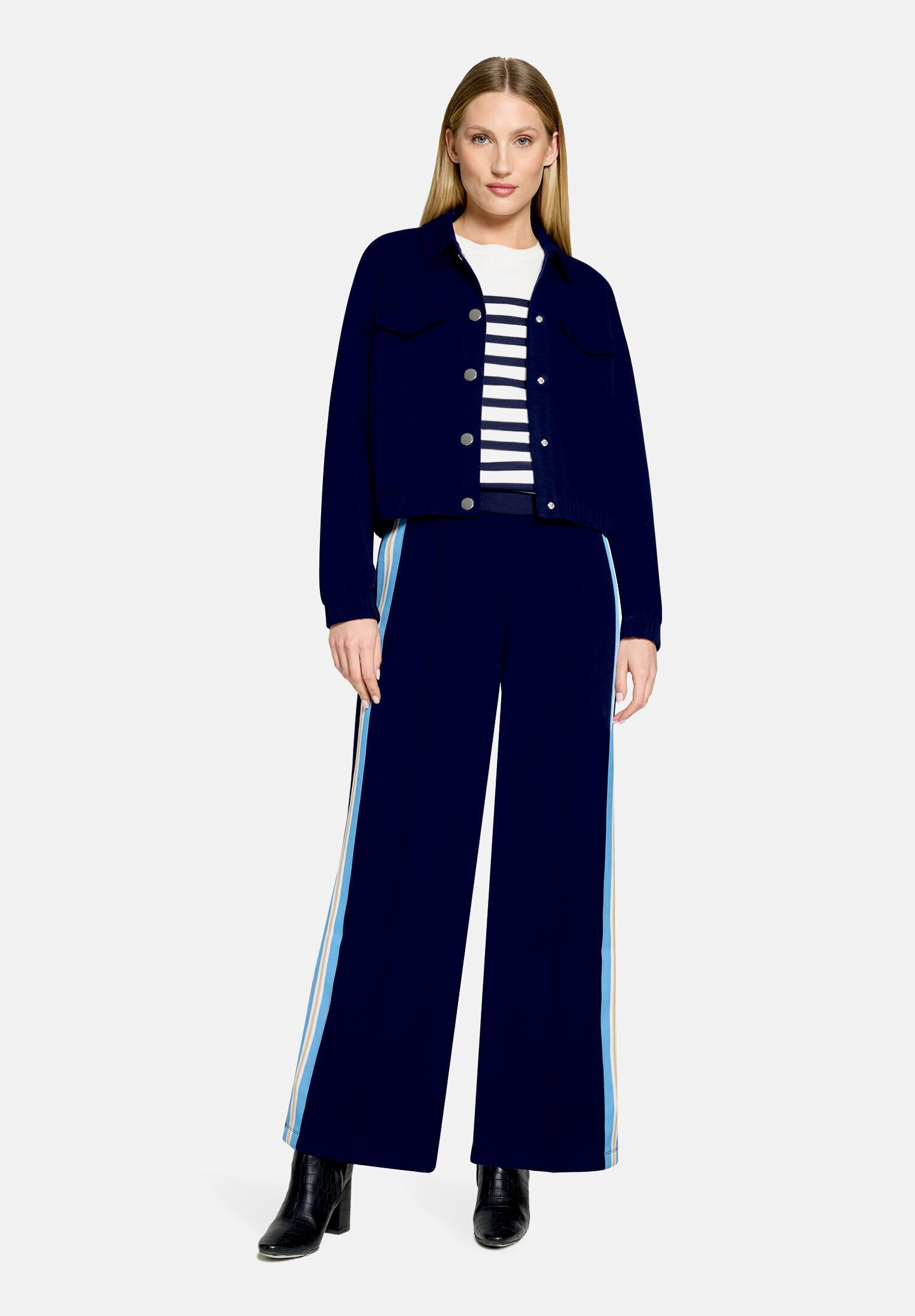 Cartoon Stoffhose Damen mit Galonstreifen