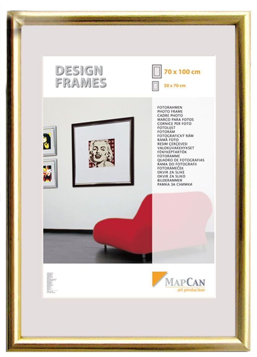 The Wall - the art of framing AG Bilderrahmen Kunststoff Bilderrahmen Design Frames gold, 30 x