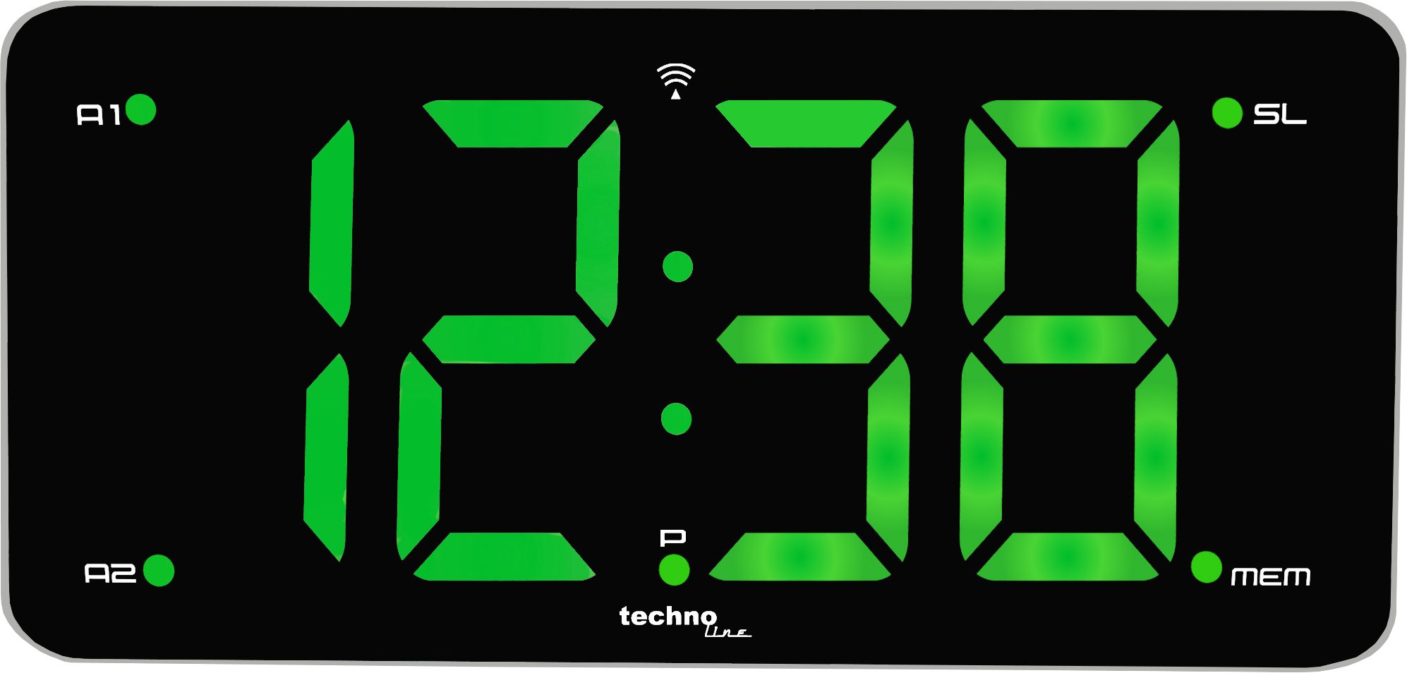 technoline Funk-Radiowecker WT 486 mit größer stufenlos dimmbarer Anzeige