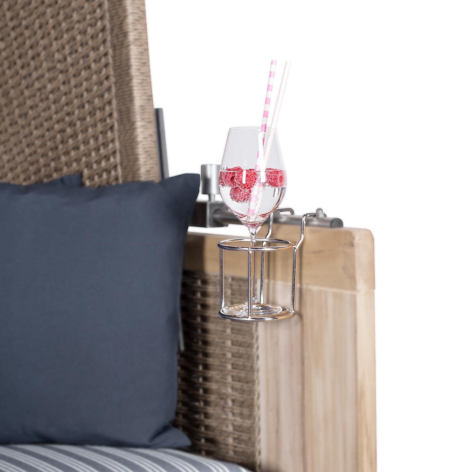 bene living Strandkorb-Flaschenhalter Glas- / Becherhalter für Strandkörbe, günstig online kaufen