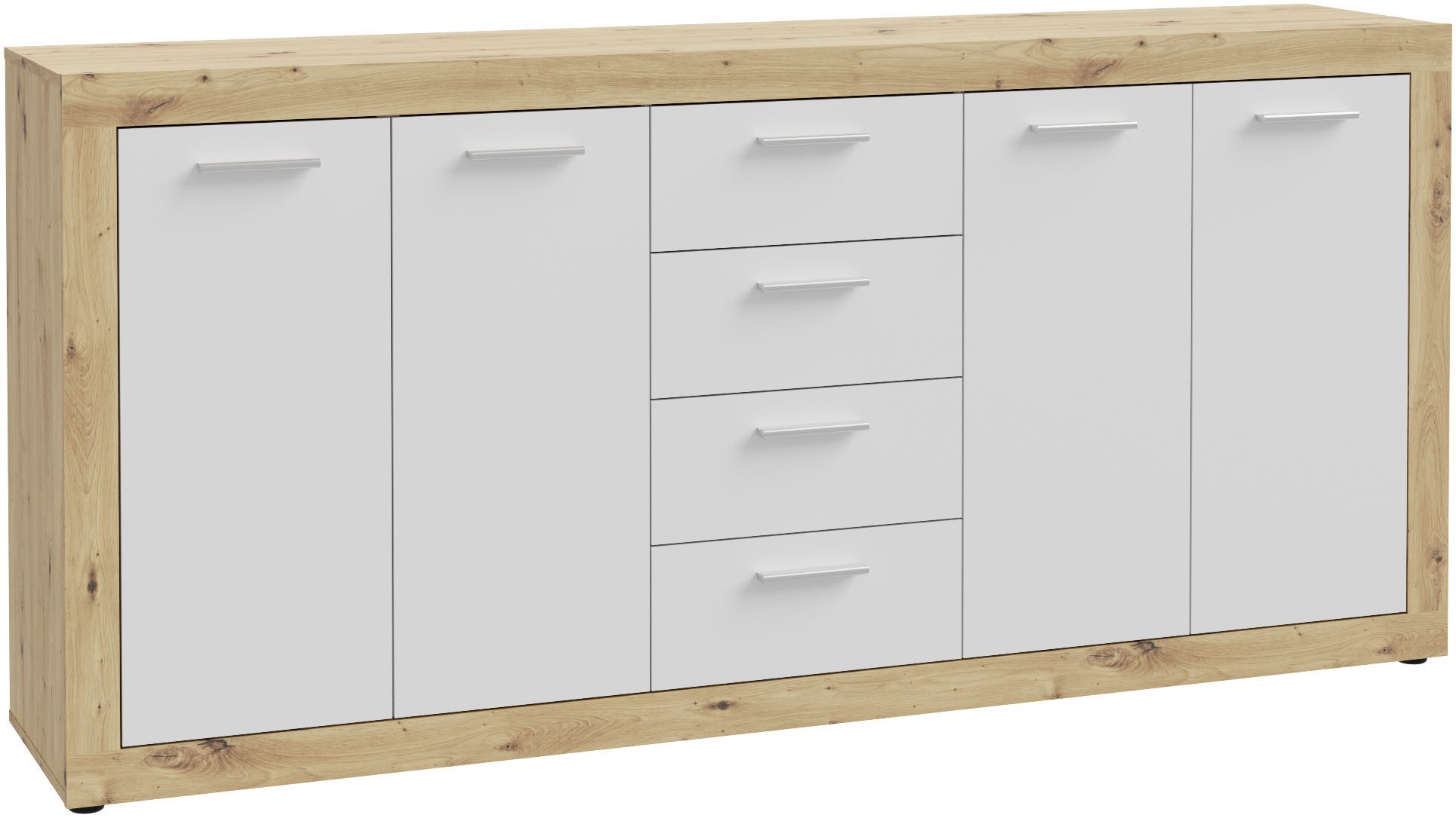 FORTE Sideboard Baccio, Breite ca. 197 cm, 4 Türen, 4 Schubladen günstig online kaufen