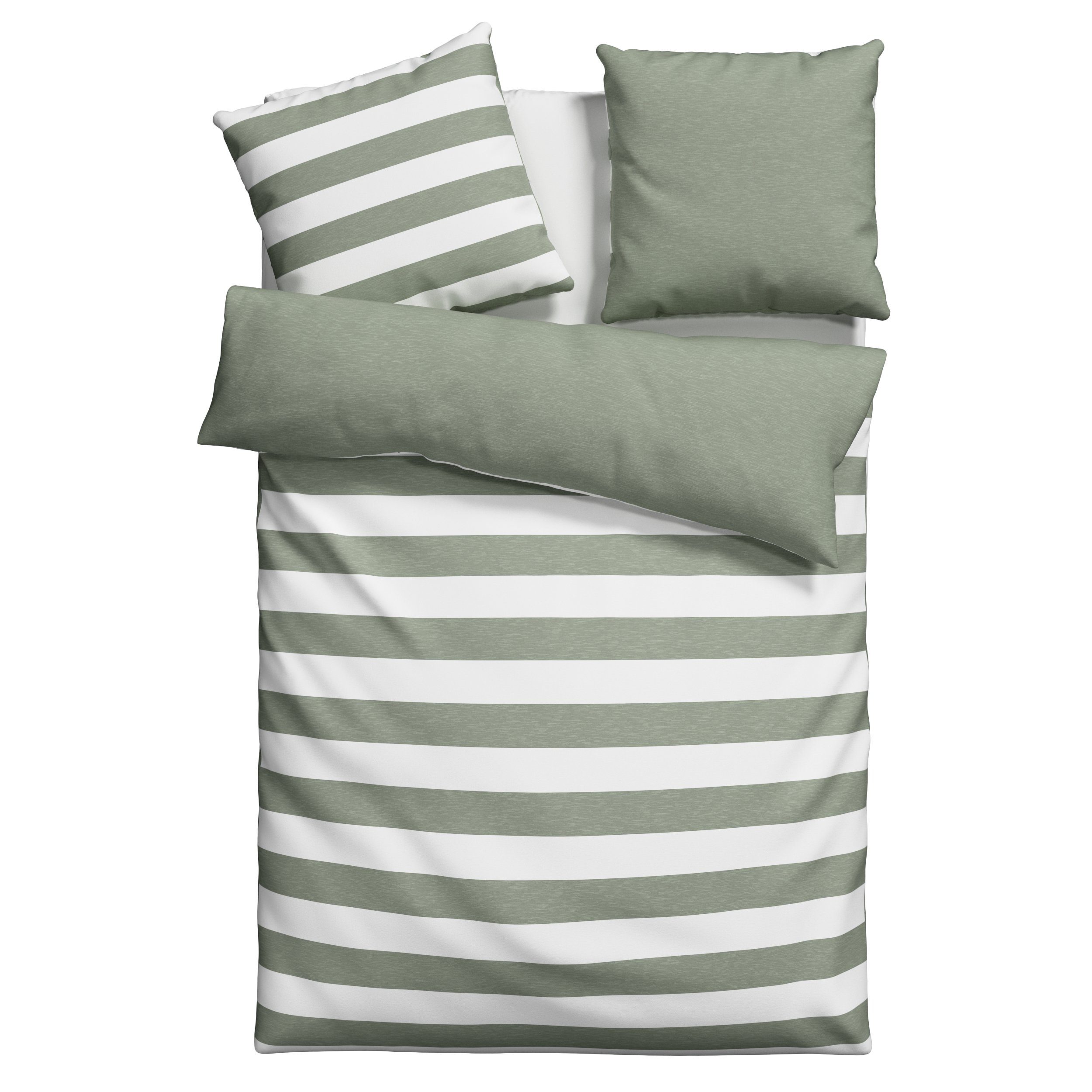 OTTO home Wendebettwäsche Big Stripe, Renforcé (Bio-Baumwolle), 2 teilig, 1 günstig online kaufen