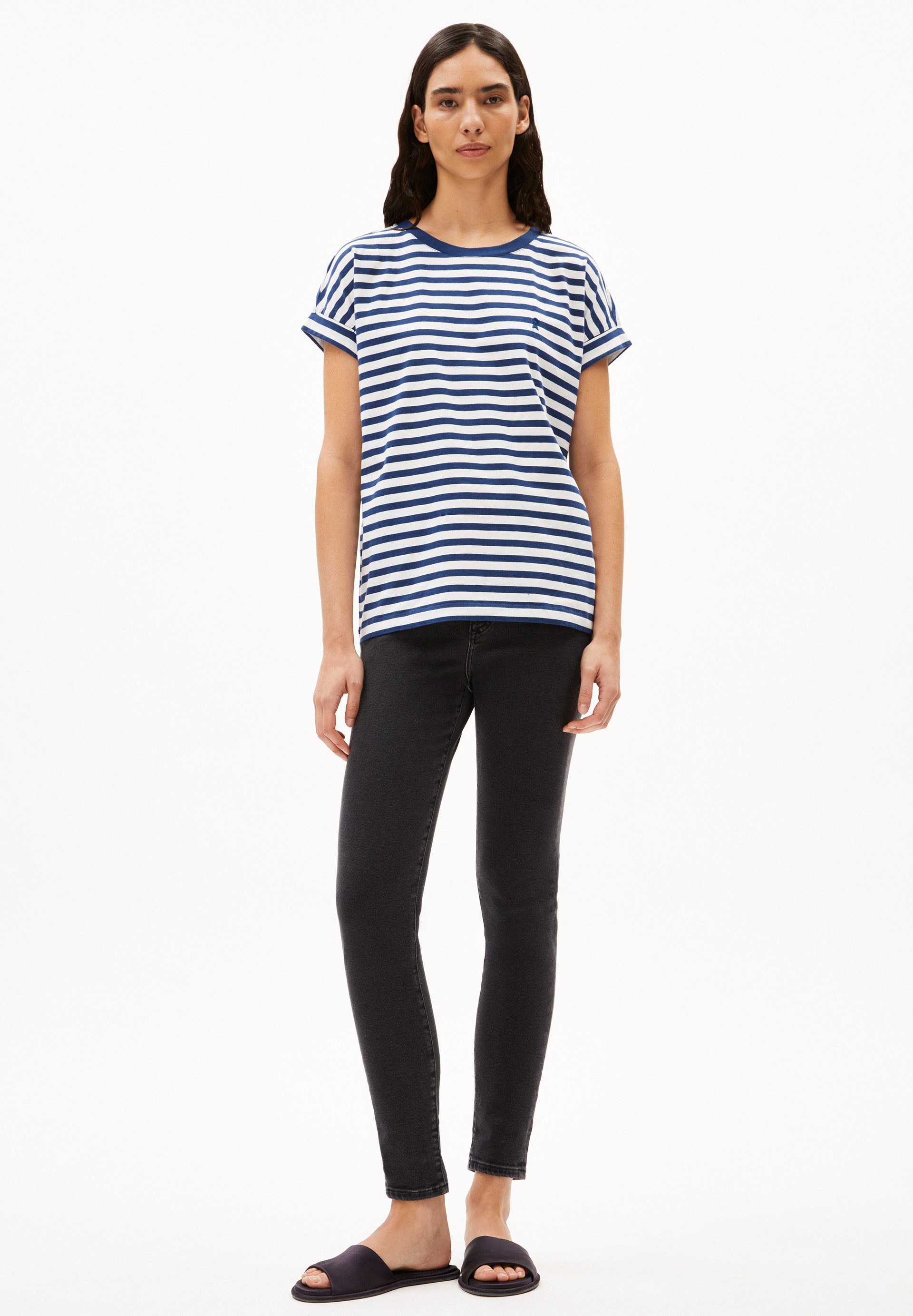 Armedangels T-Shirt IDAARA STRIPES T-Shirt aus Bio-Baumwolle Loose Fit (Loo günstig online kaufen