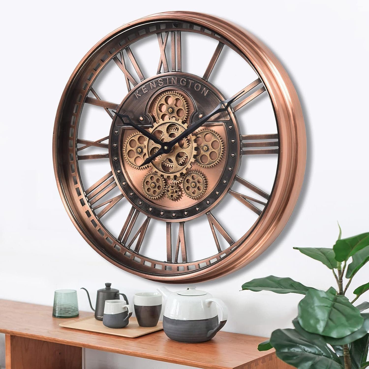 Samilito Uhr Wanduhr mit echtem Bewegungsgetriebe günstig online kaufen