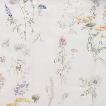 Bettwäsche Primavera 1061 985 Multicolor Satin de Luxe, Estella, Satin, 3 teilig, Wiesenblumen, Geblümt, Linien