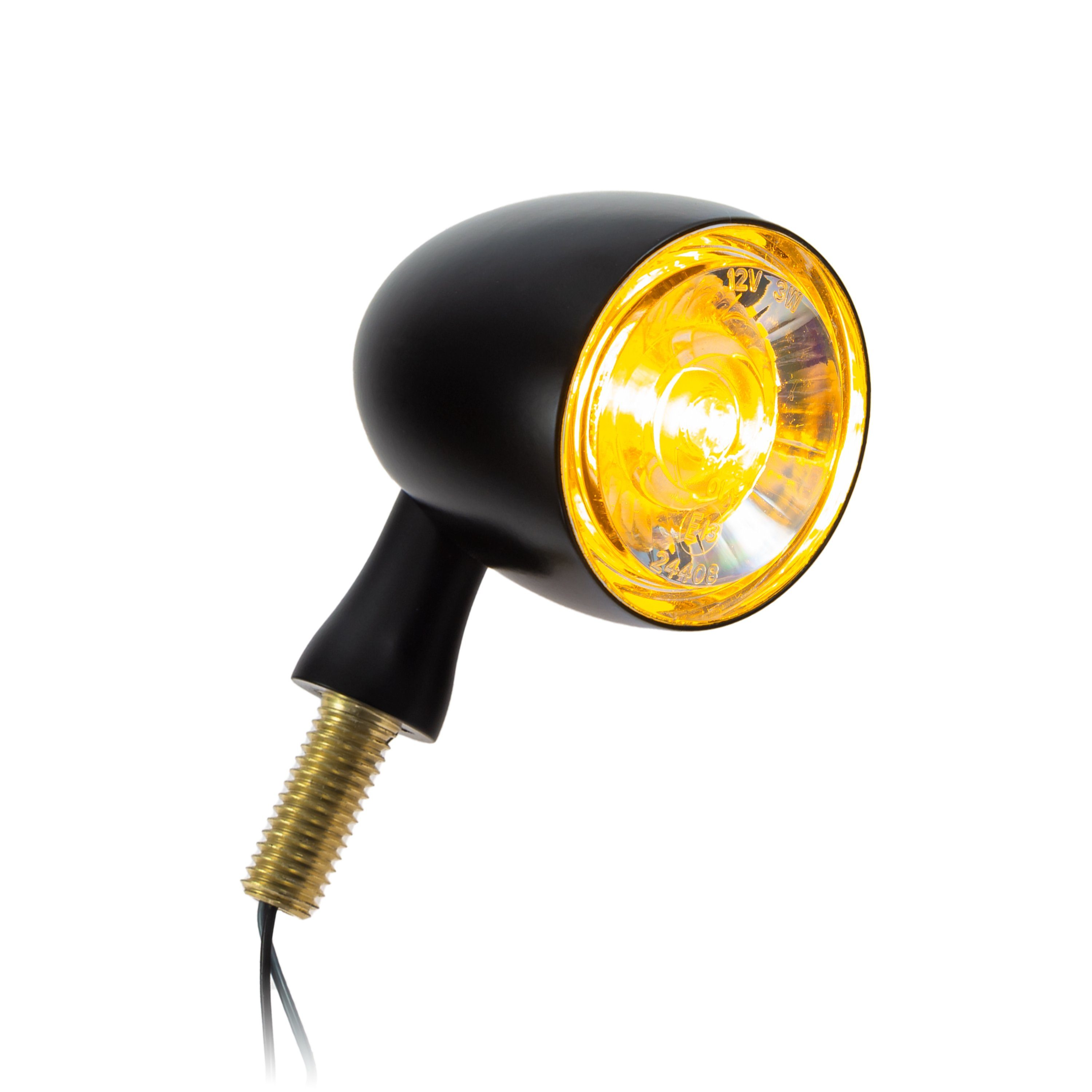 ZIEGER Blinker Kellermann Bullet 1000 PL white LED Blinker mit Positionslicht schwarz