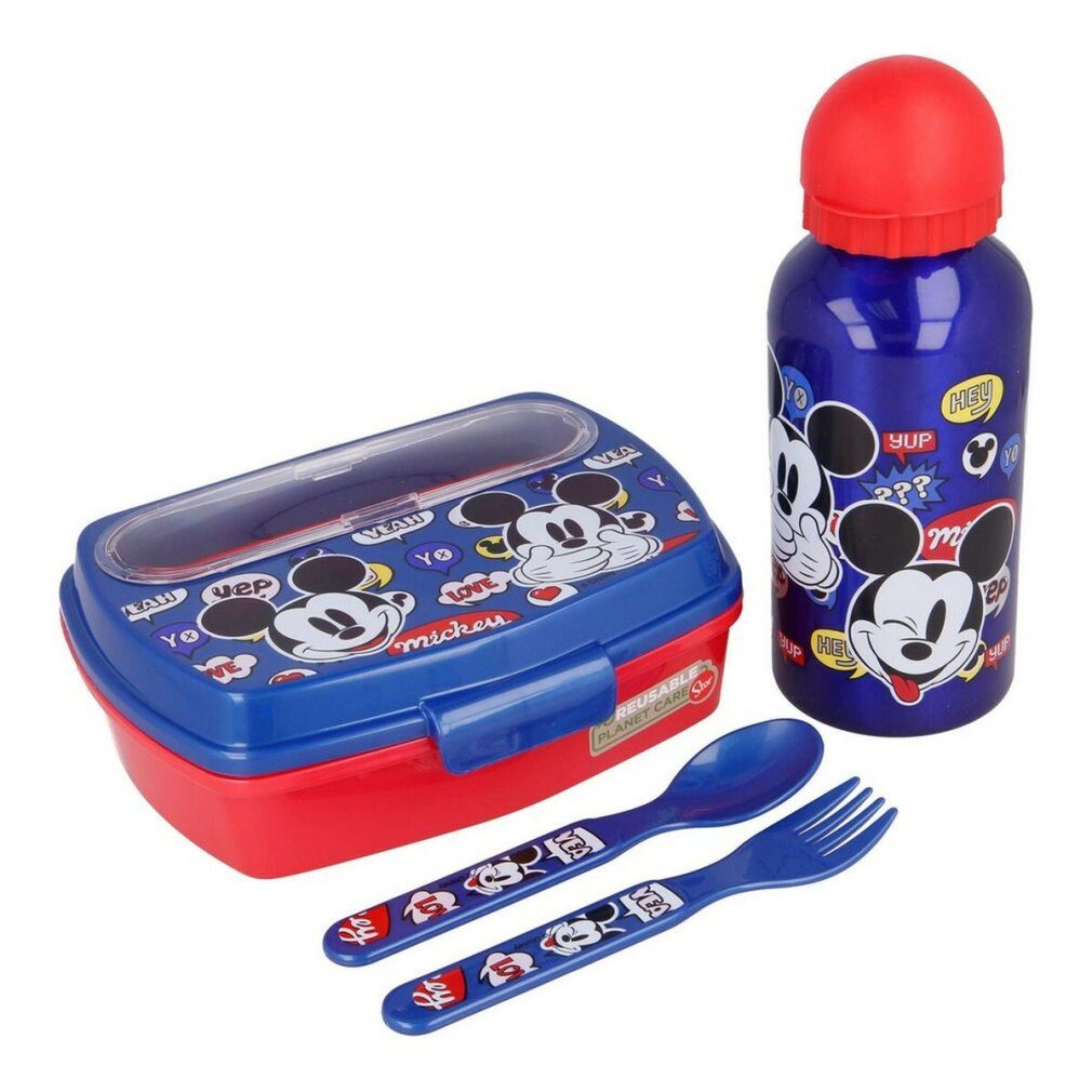 Thumbnail - Stor Papierscheren Kindergeschirr-Set Mickey Mouse Happy Smiles Rot Blau