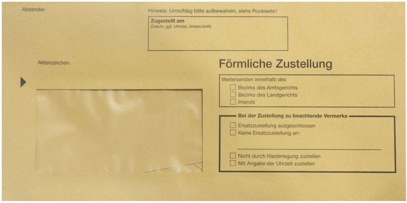 Thumbnail - RNK Verlag Briefumschlag Postzustellung Innerer Umschlag DINlang nassklebend mit Fenster