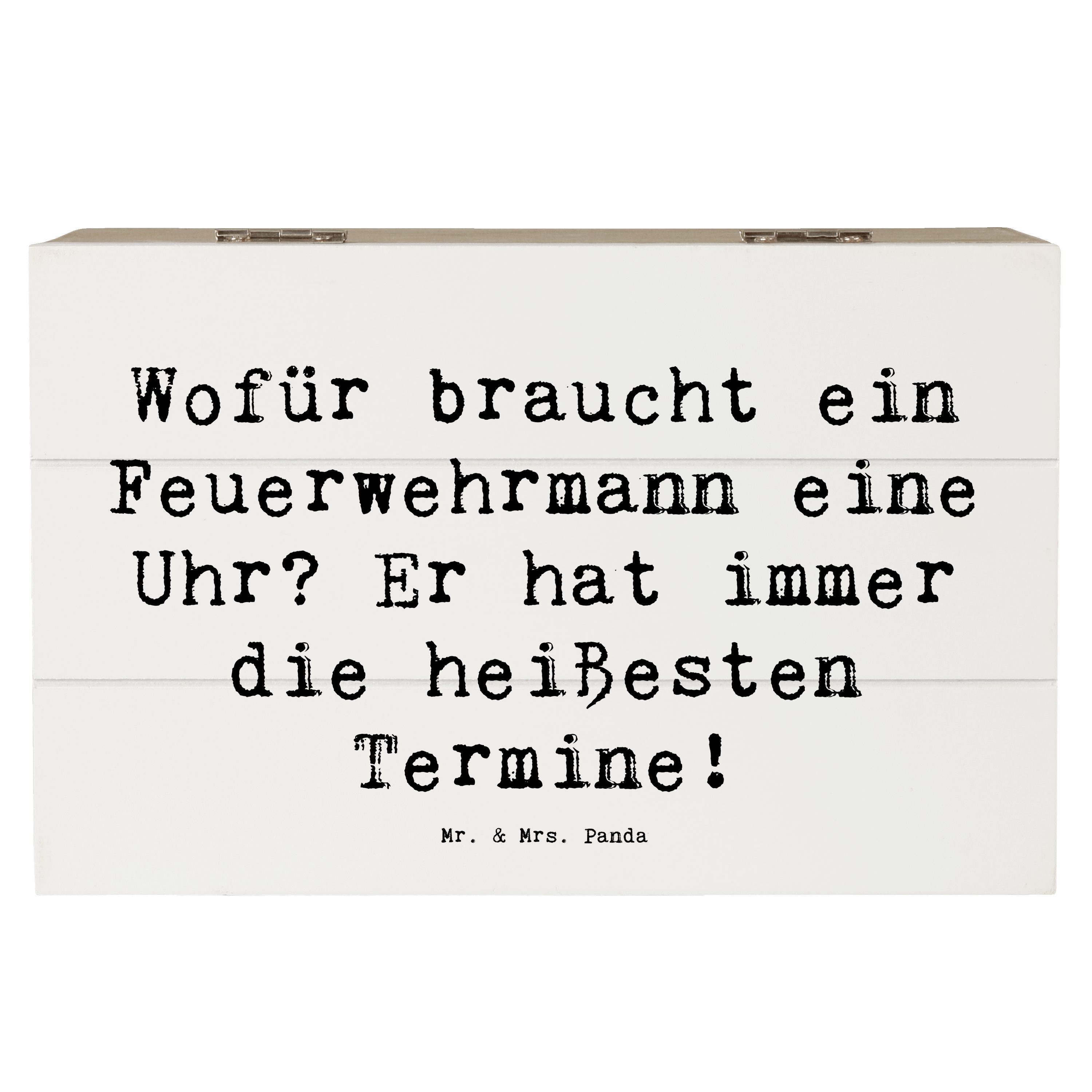 Mr. & Mrs. Panda Dekokiste 19 x 12 cm Spruch Feuerwehrmann Termine