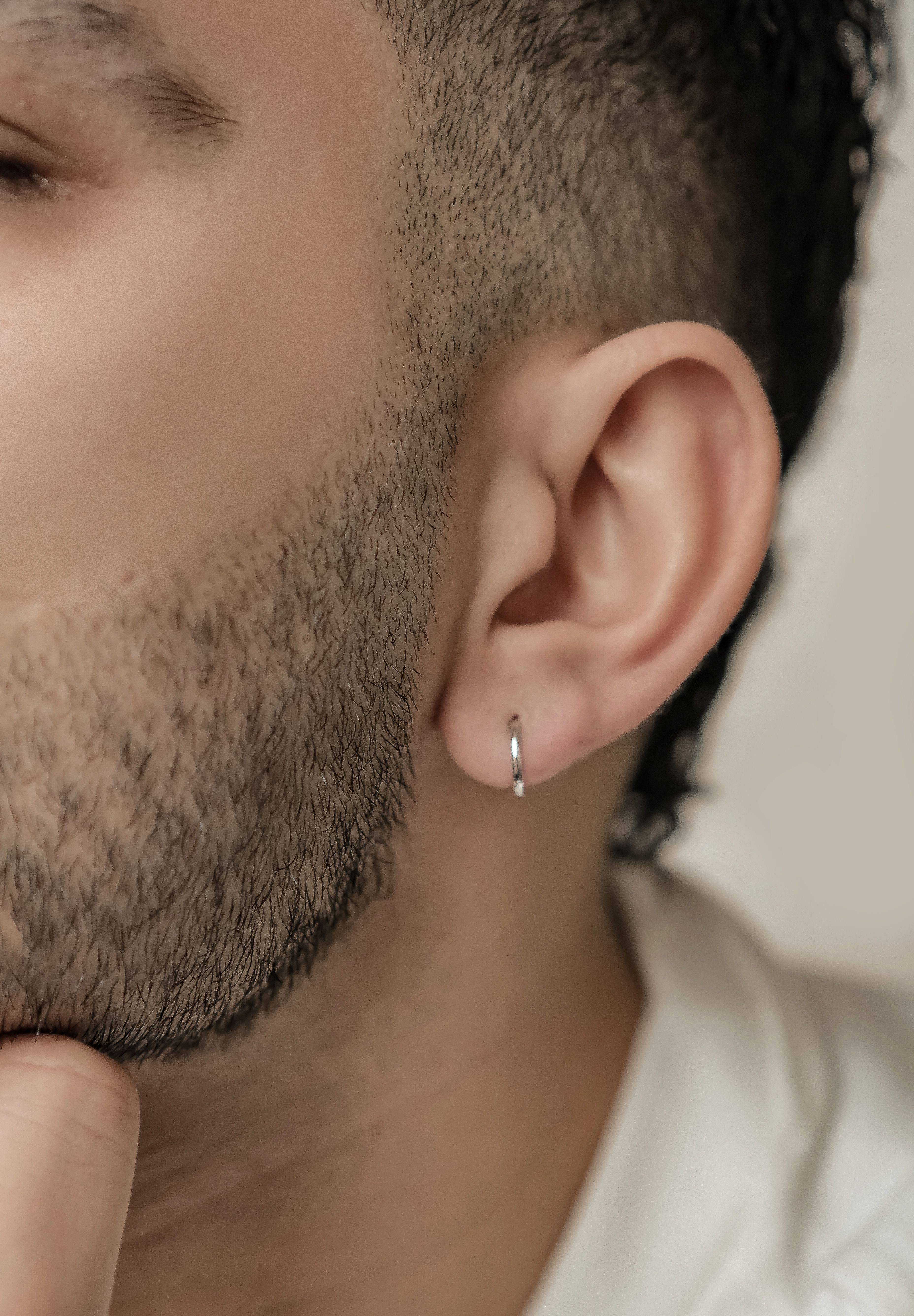 Dear Me Paar Creolen Herren Ohrringe 585er Gelbgold Weißgold, Klein/Groß, B günstig online kaufen