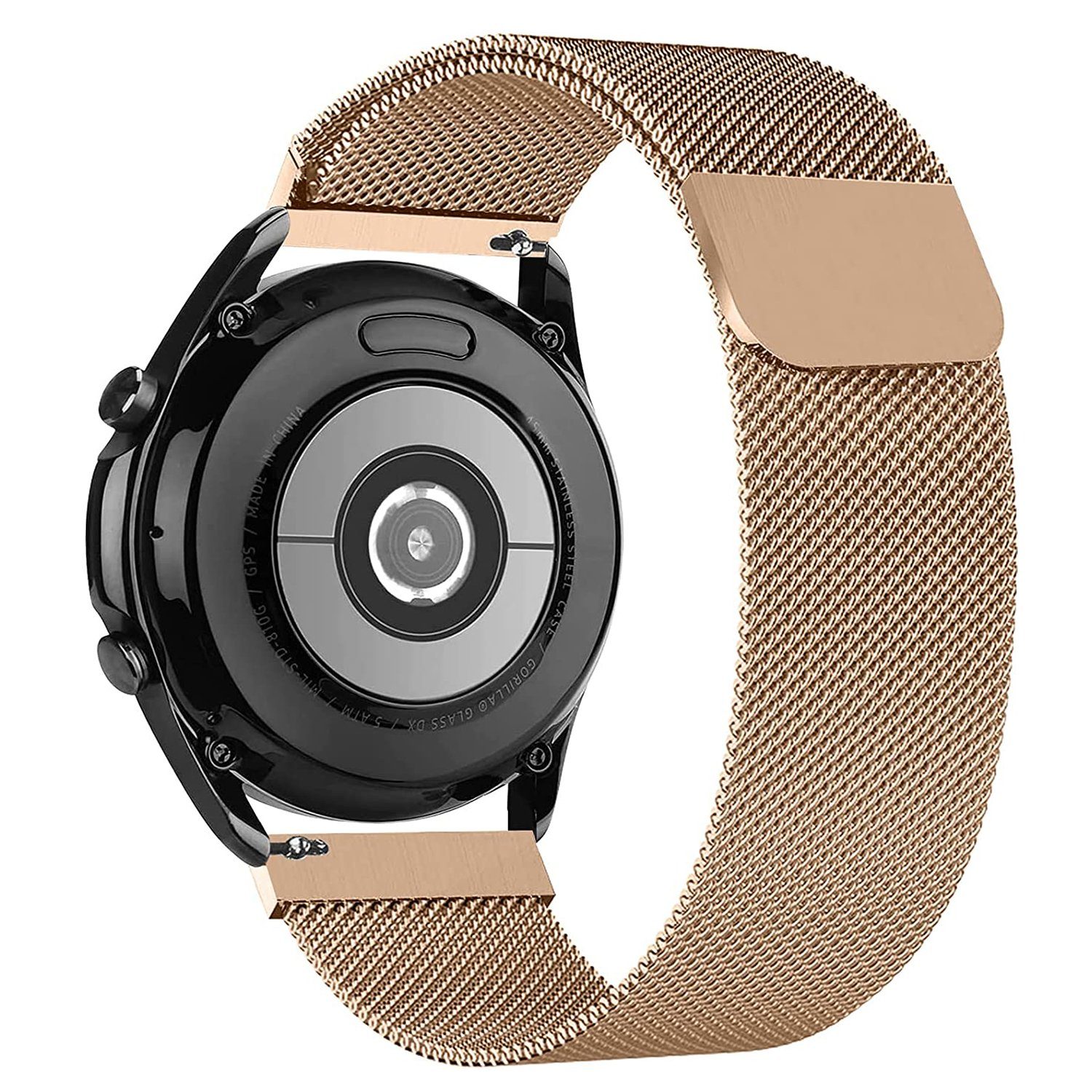 Diida Smartwatch-Armband Watch Band,Huawei watch GT 2,Honor Magic Milanese  Armband,Schwarz,22mm