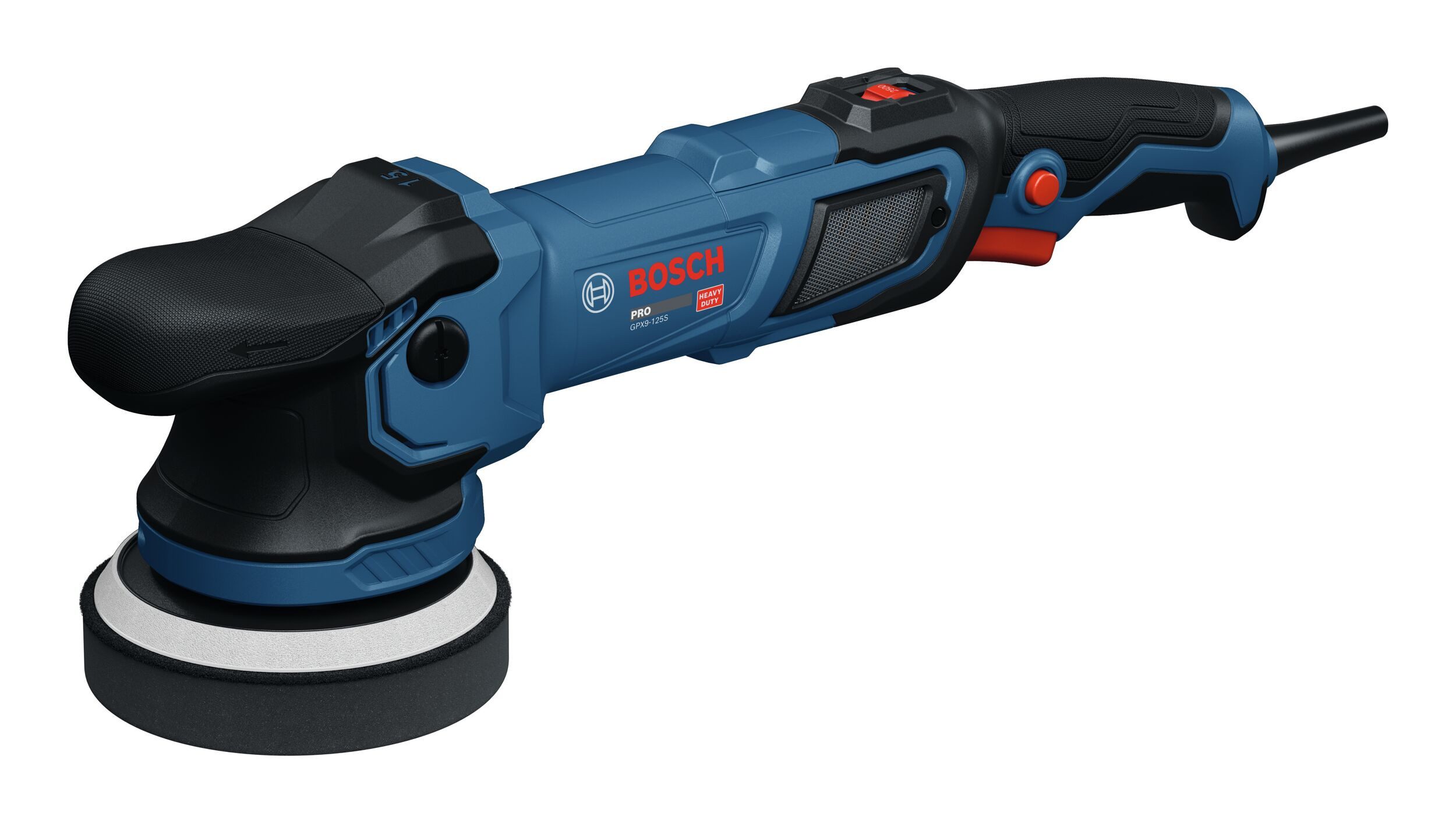 BOSCH Winkelpolierer GPX, Polierer GPX9-125S mit Schwamm 130 mm - in Werkzeugtasche