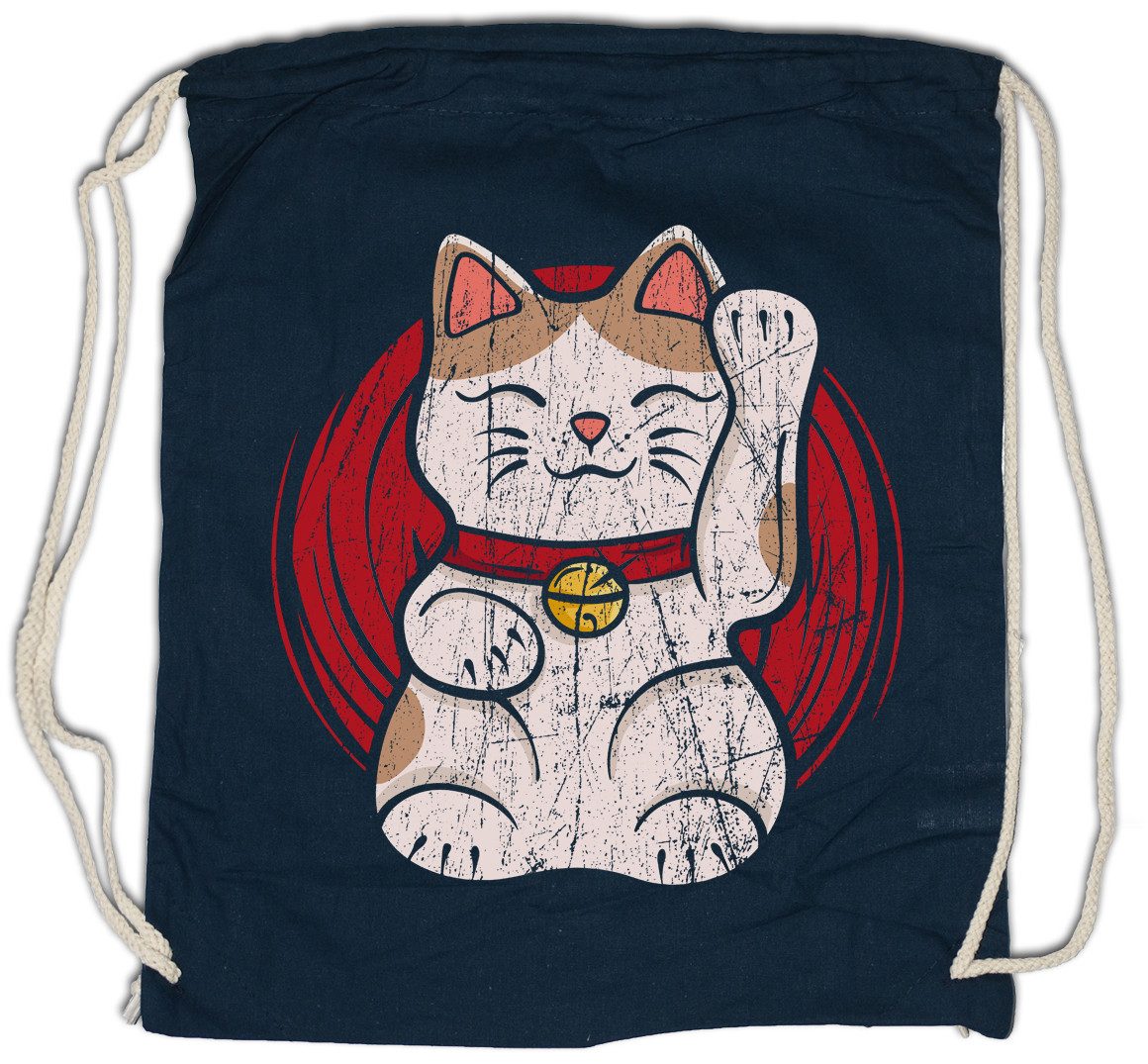 Turnbeutel Maneki Neko V Turnbeutel Winkekatze Maneki-neko Manekineko Fun