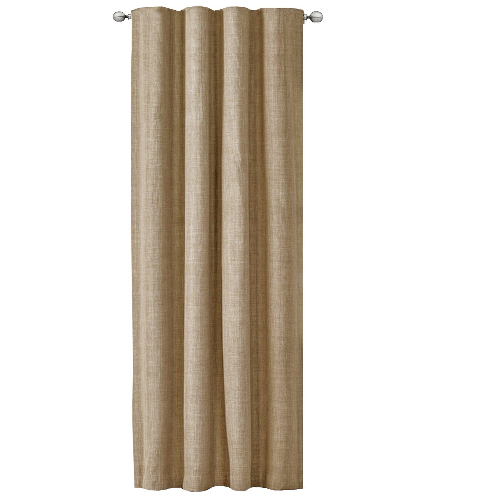 Vorhang Blickdichter Sand mit Vorhang Kräuselband, 140x245cm JEMIDI