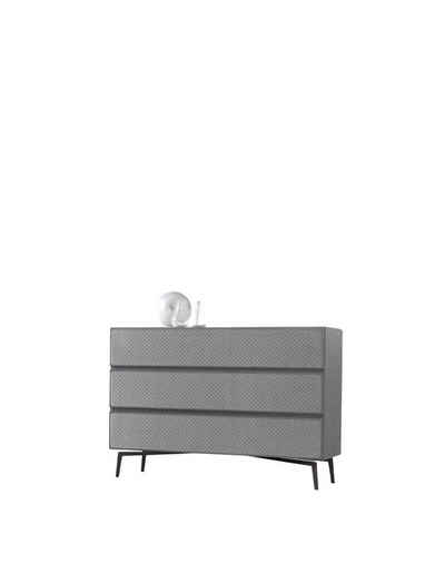JVmoebel Kommode Grau Kommode Luxus Möbel Stil Modern Konsolen Tisch Massivholz Neu (1 St., Kommode), Made in Italy