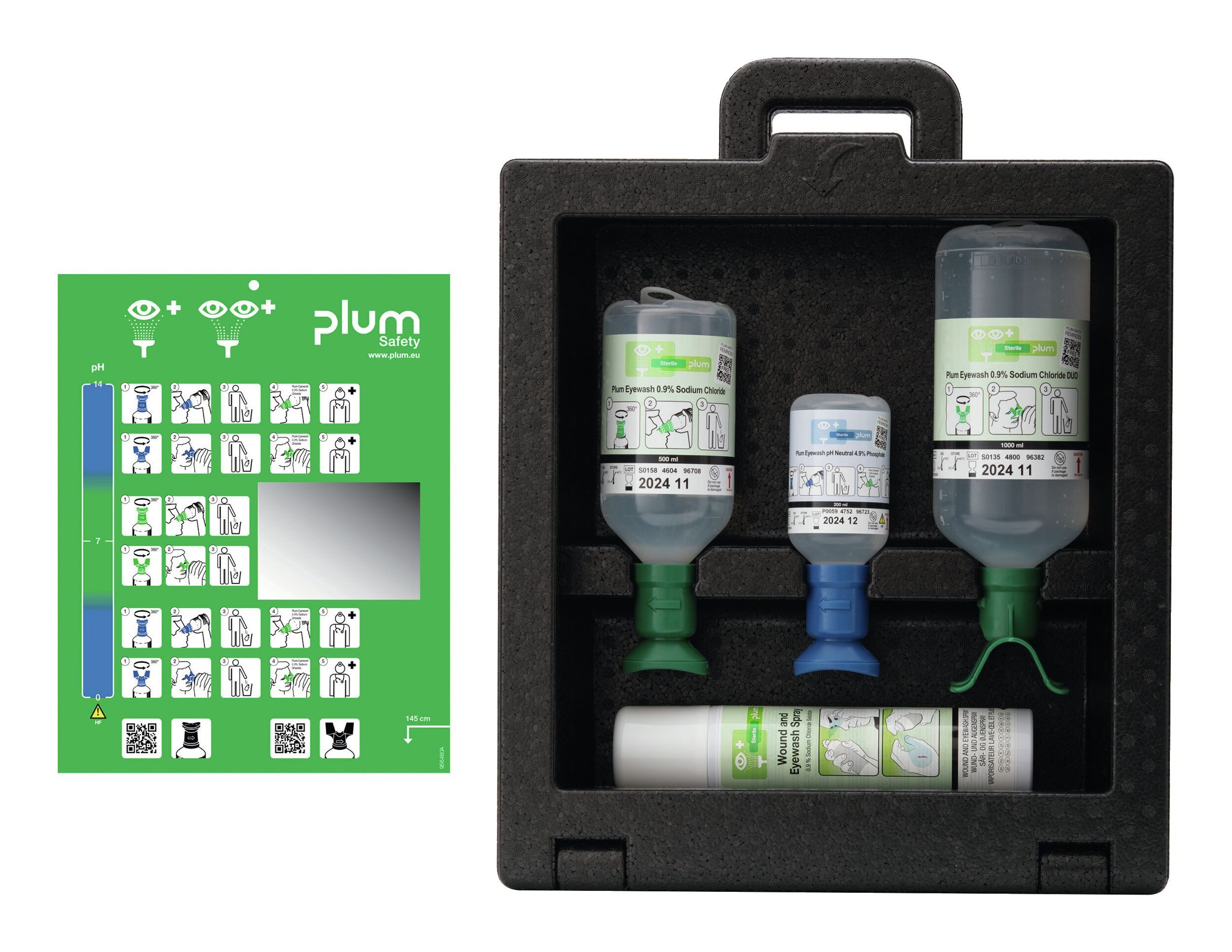 plum Erste-Hilfe-Set, Augenspülwandbox IBOX 3