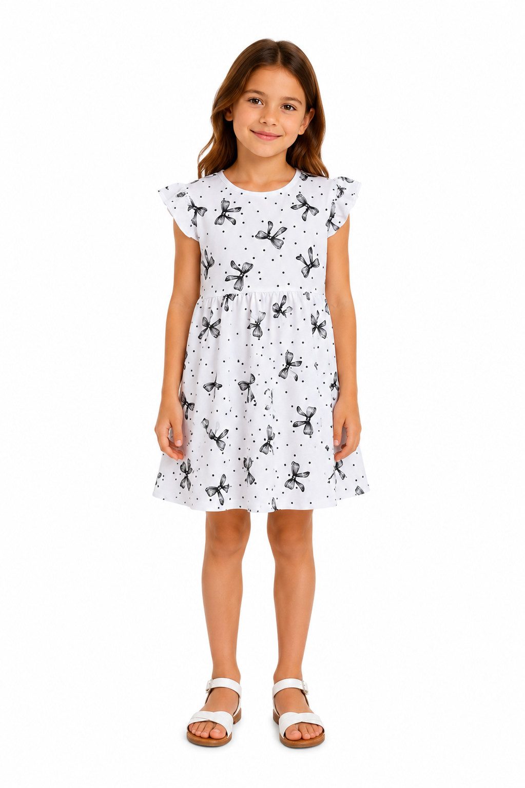 Girls Fashion Sommerkleid Mädchen Kleid Sommerkleid kurzarm K6855a