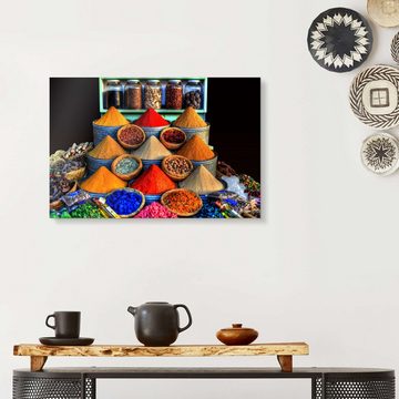 Posterlounge Acrylglasbild HADYPHOTO, Orientalische Gewürze in Marrakesch, Küche Orientalisches Flair Fotografie