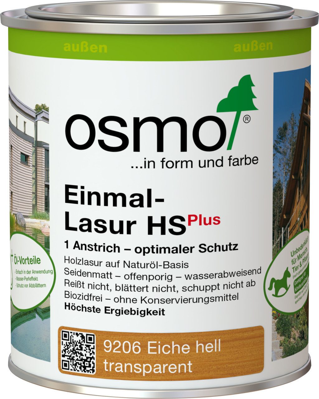Osmo Lasur Osmo Einmal-Lasur HS Plus 750 ml eiche hell
