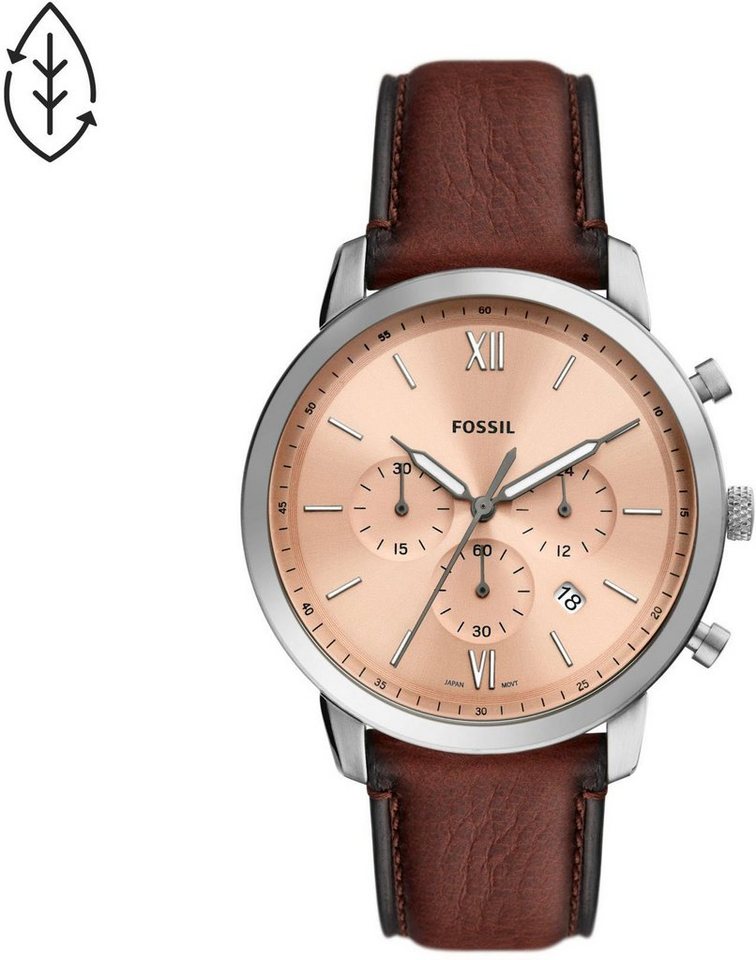 Fossil Chronograph NEUTRA, FS5982, Gehäuse aus Edelstahl, Gehäuse-Ø ca. 44  mm