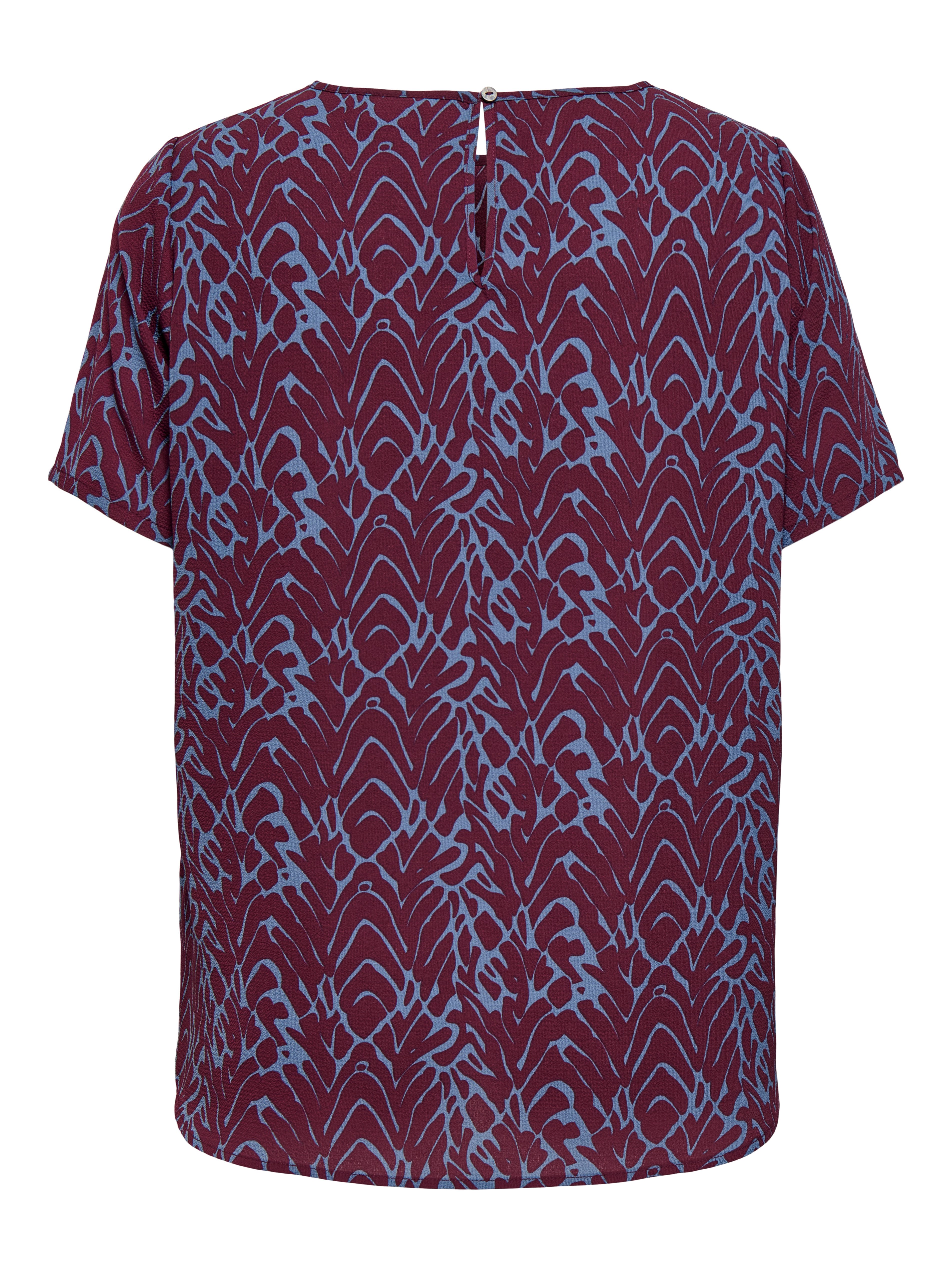 ONLY CARMAKOMA Shirtbluse CARVICA SS TOP WVN NOOS Materialmix, regular fit