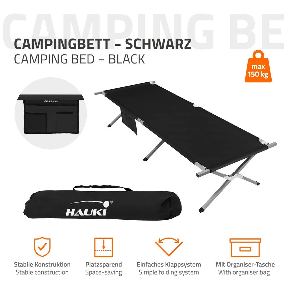 Hauki Feldbett Campingbett klappbar mit Tragetasche günstig online kaufen