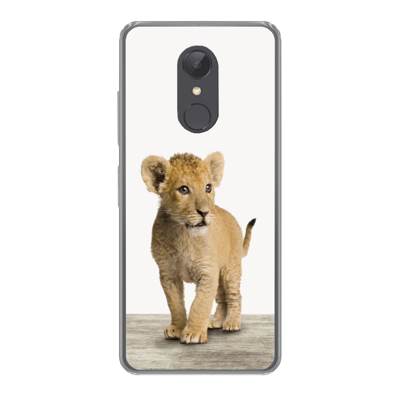 MuchoWow Handyhülle für Xiaomi Redmi 5 Löwe - Junge - Kinder - Jungen - Tiere - Mädchen, Phone Case, Silikon, Schutzhülle Dünn