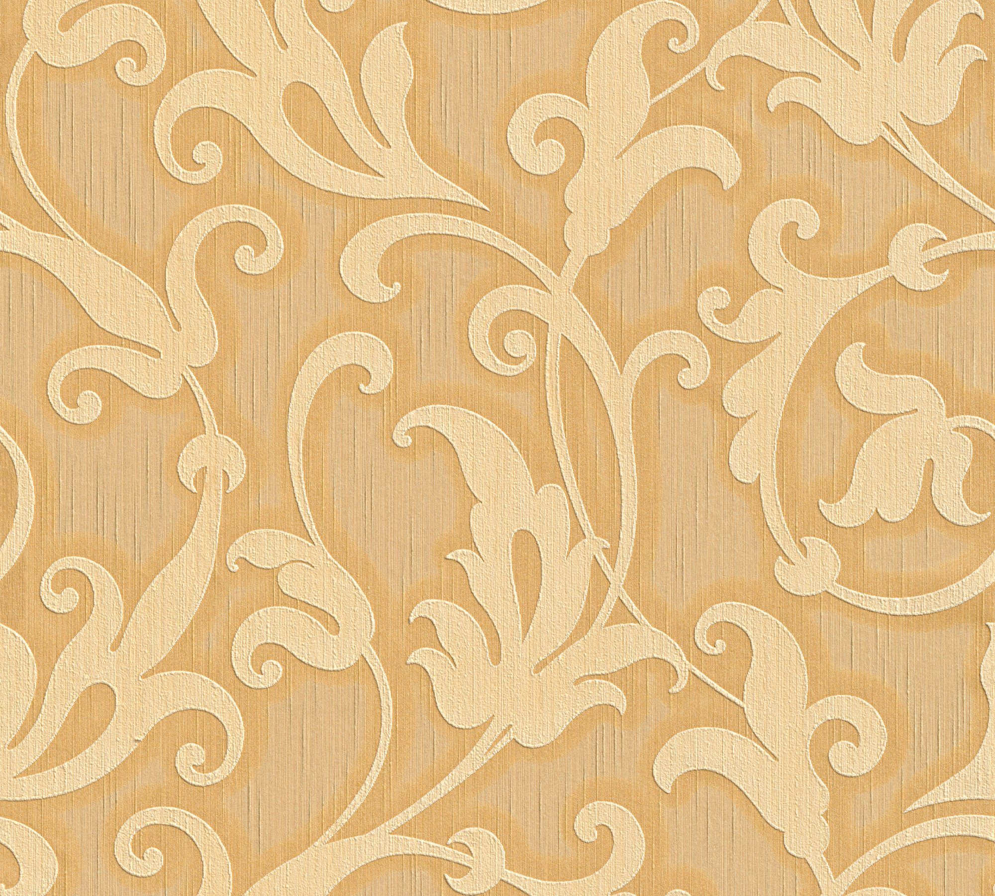 Architects Paper Textiltapete Tessuto, samtig, floral, Barock, gemustert, Tapete Barock Tapeten Wohnzimmer Schlafzimmer Küche modern Flur Design