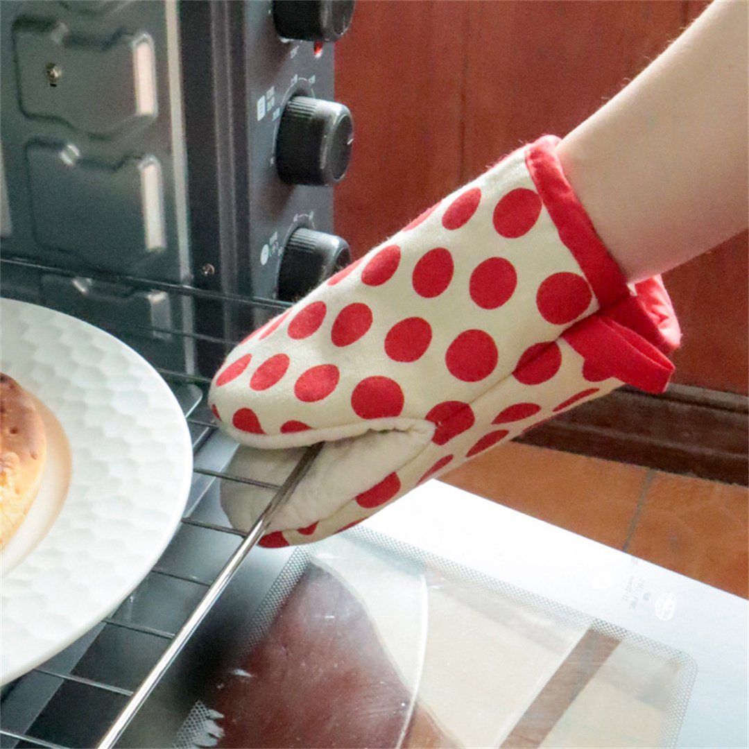 L.Ru UG Topfhandschuhe Isolierhandschuhe Ofen 2 für für den Haushaltsmikrowellenherde, Verbrühungsschutzhandschuhe (1-tlg)