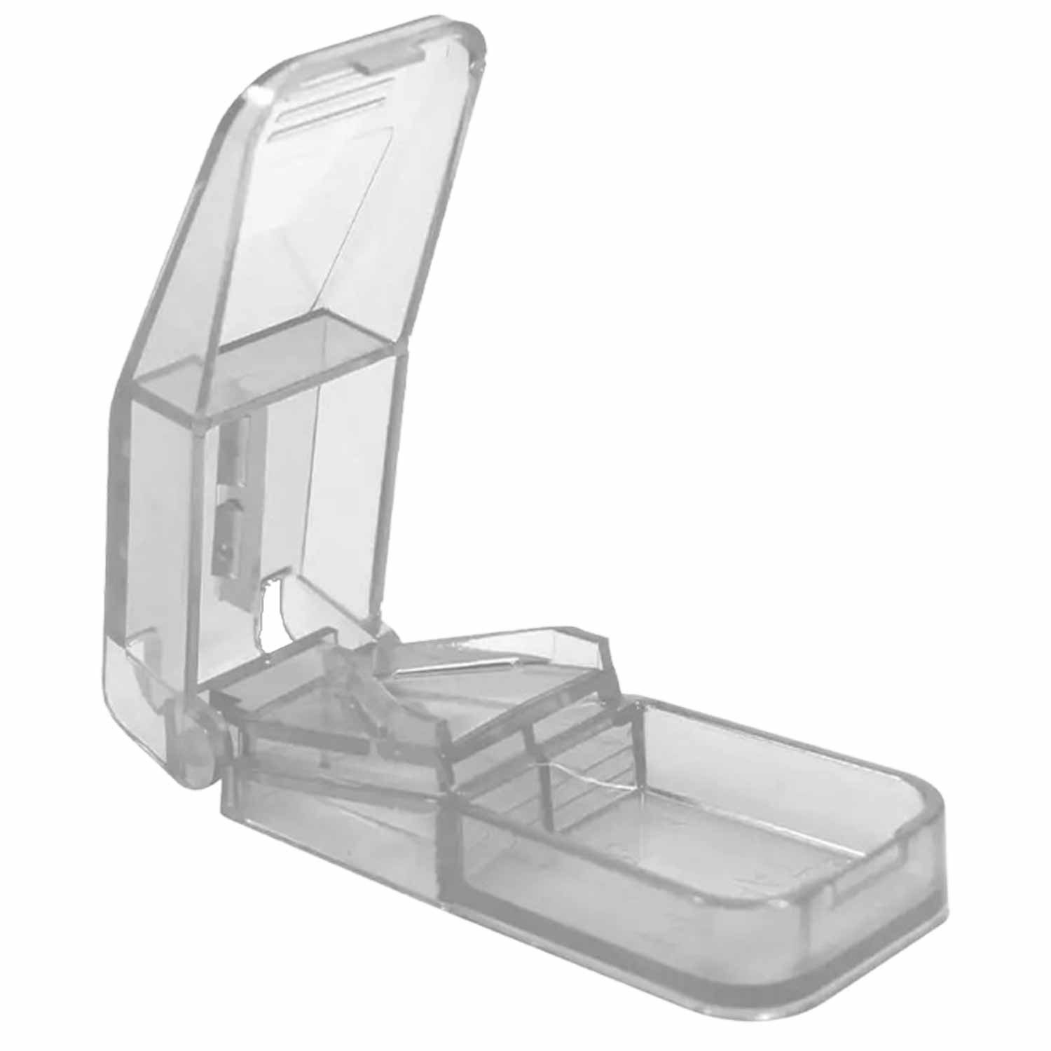 AMPri Pillendose Med Comfort Tablettenteiler Transparent