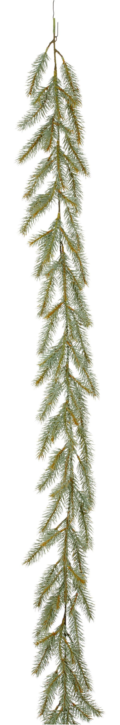 Kunstgirlande Blaufichtengirlande, Creativ green, mit naturgetreuen Blaufichtenzweigen