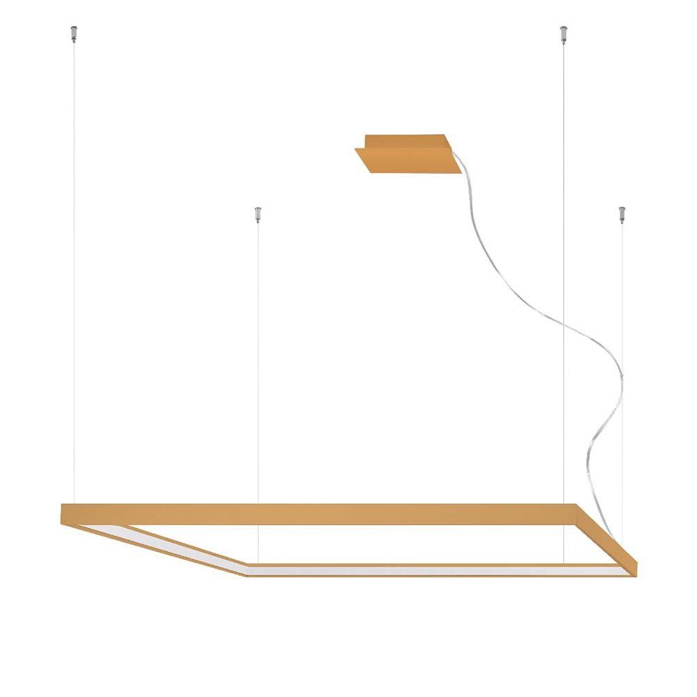 SOLLUX lighting LED Pendelleuchte, LED-Leuchtmittel fest verbaut, Warmweiß, Pendellampe Hängeleuchte Esszimmerleuchte LED Schlafzimmerlampe Alu