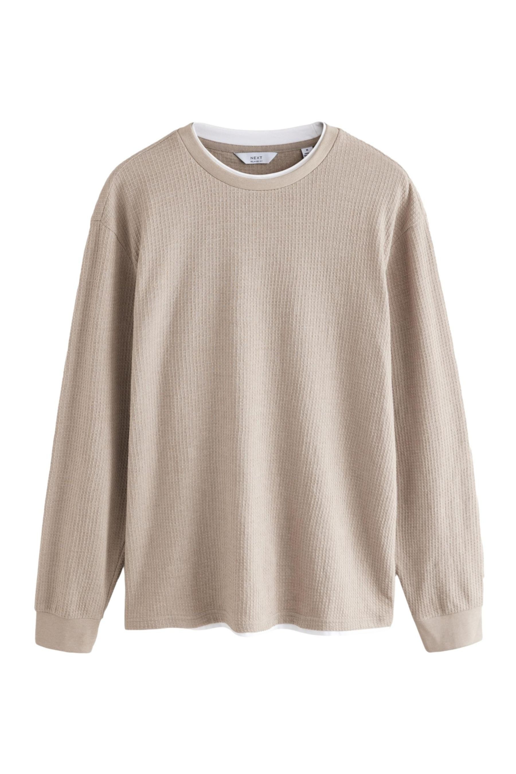 Next 2-in-1-Pullover Strukturierter Langarm-Pullover im Lagenlook günstig online kaufen