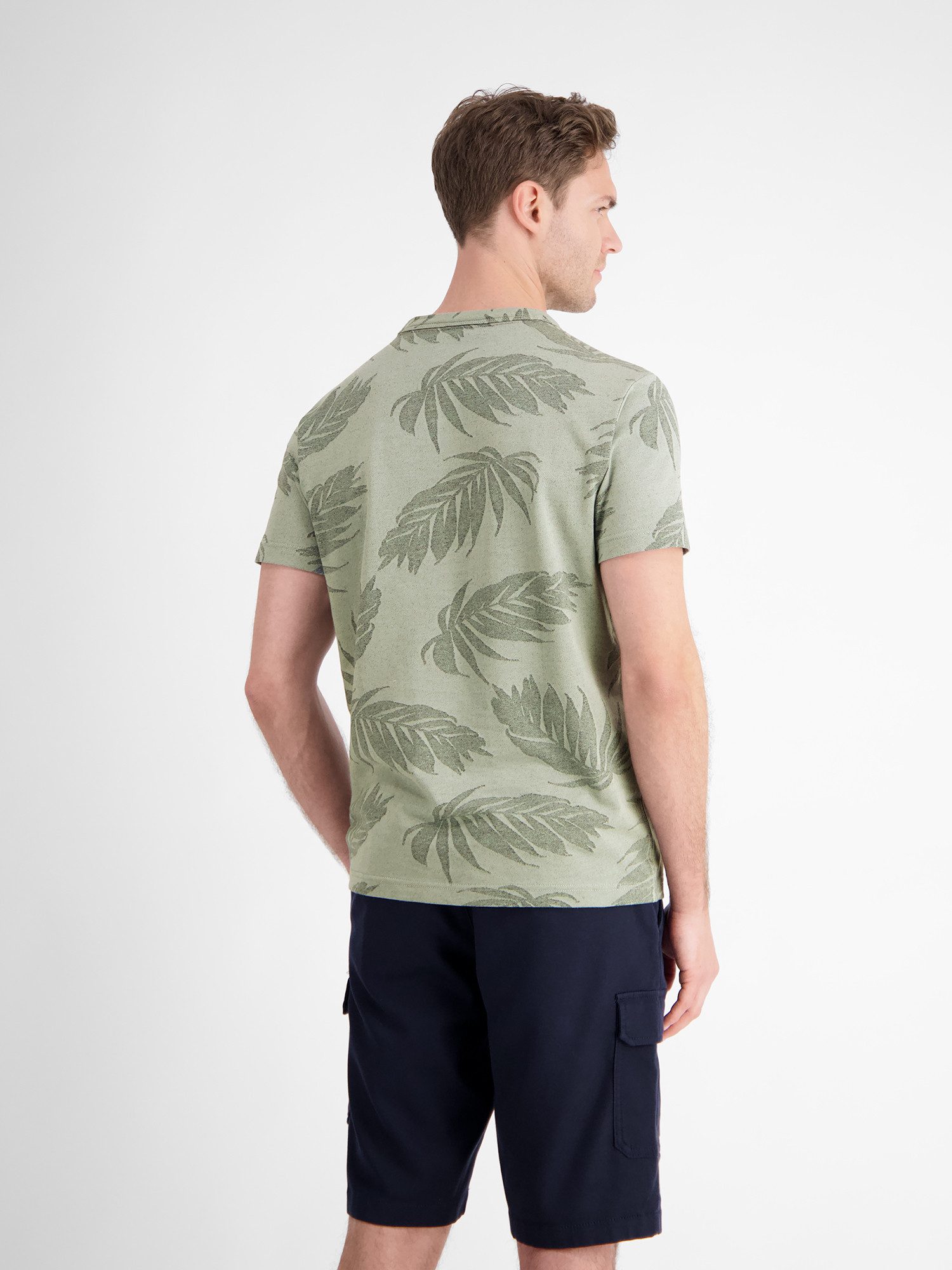 LERROS T-Shirt Jacquard T-Shirt für Herren günstig online kaufen