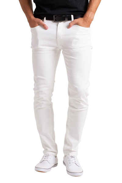 BlauerHafen Slim-fit-Jeans Herren Stretch Denim Jeans Schlanke Passform strecken Dünn Denim Hose